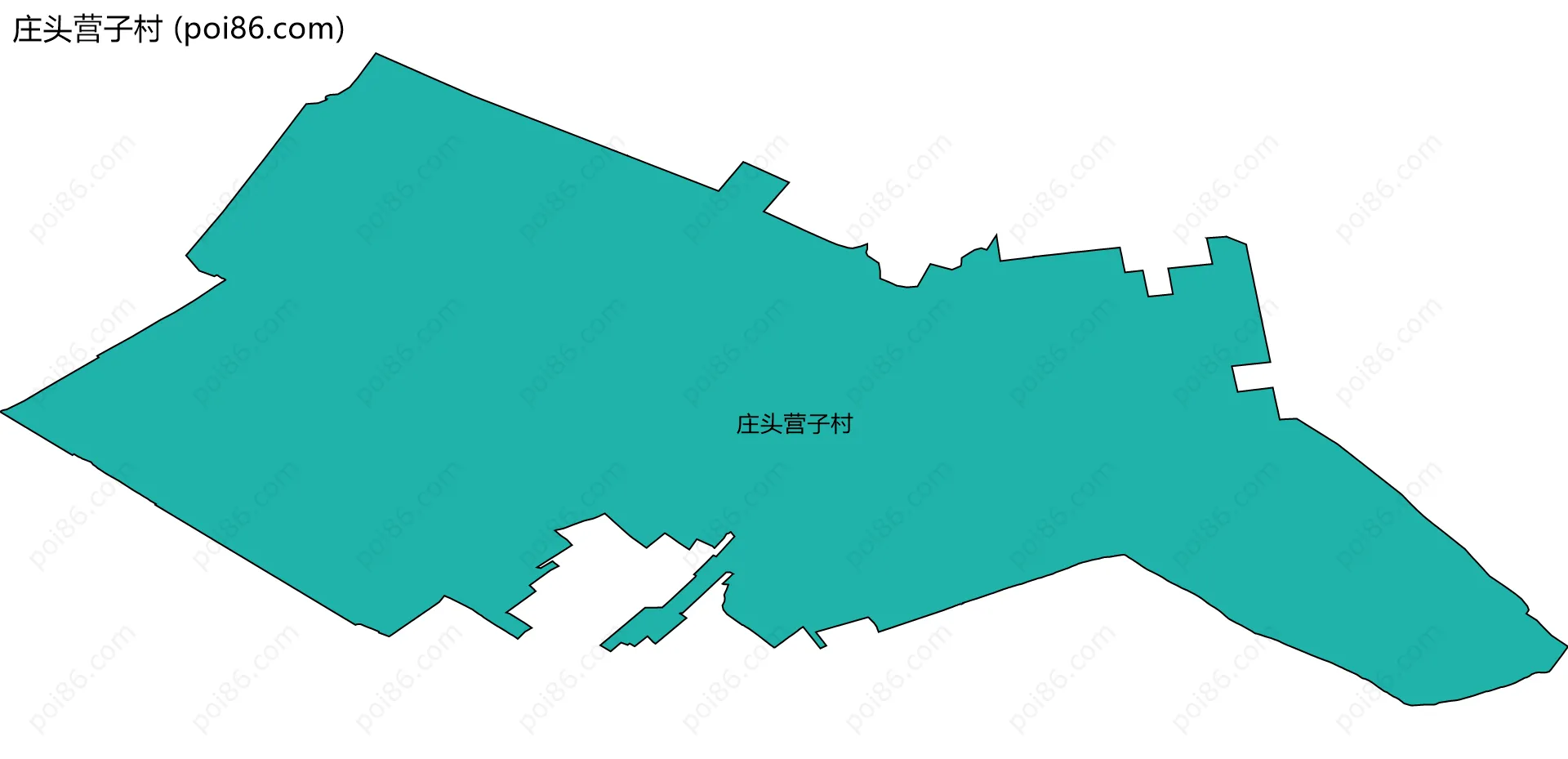 庄头营子村边界地图