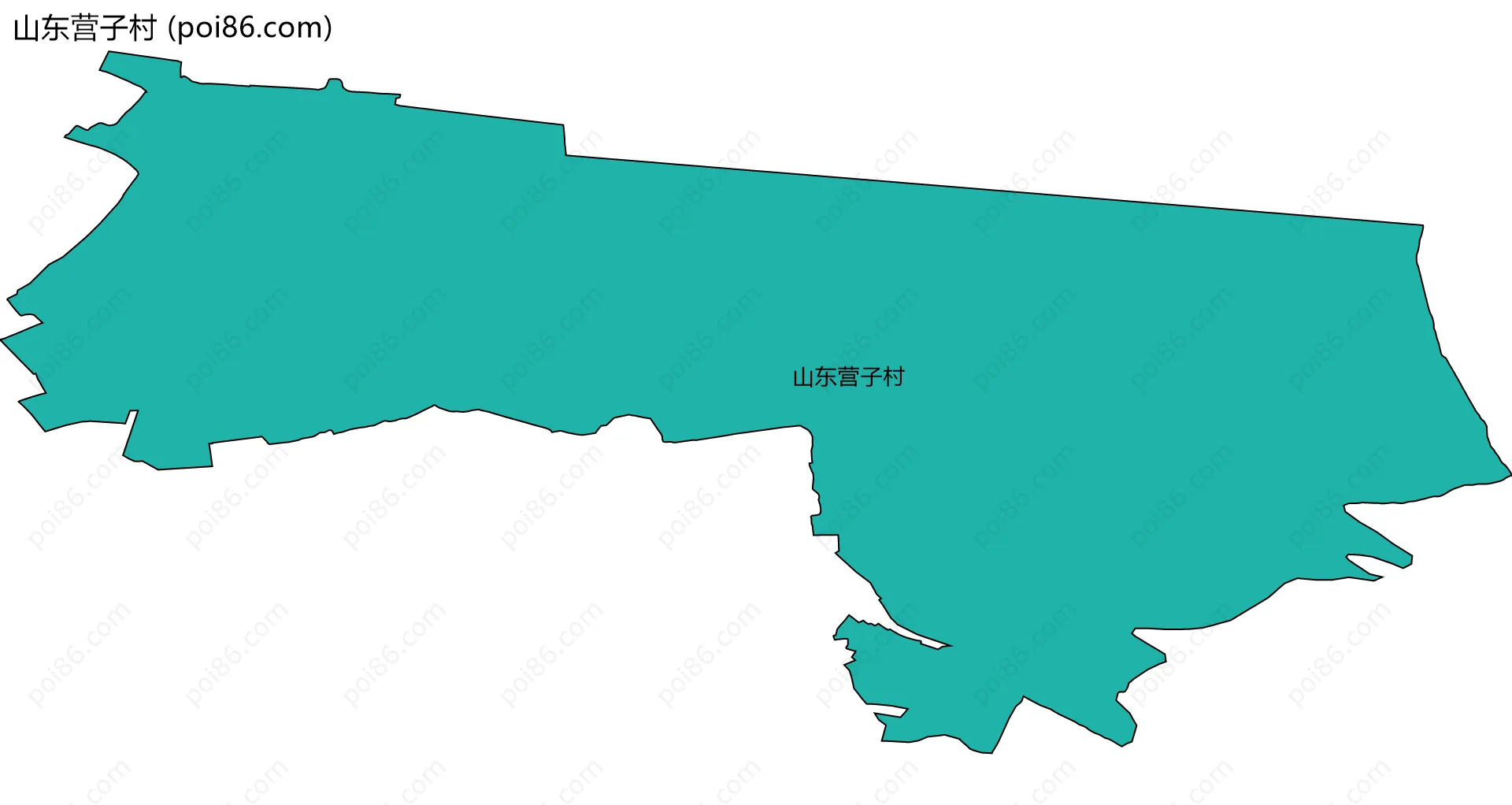 山东营子村边界地图