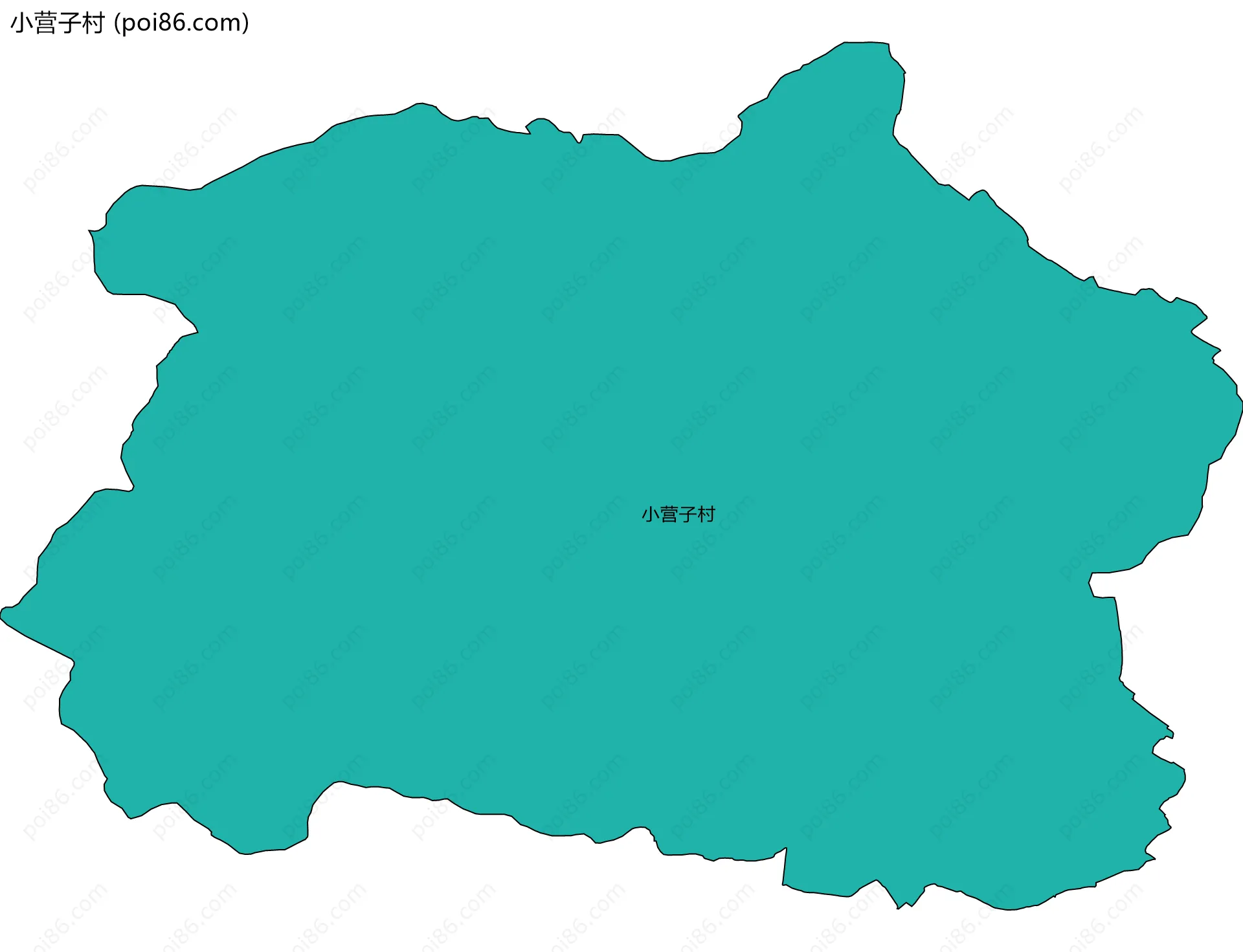 小营子村边界地图