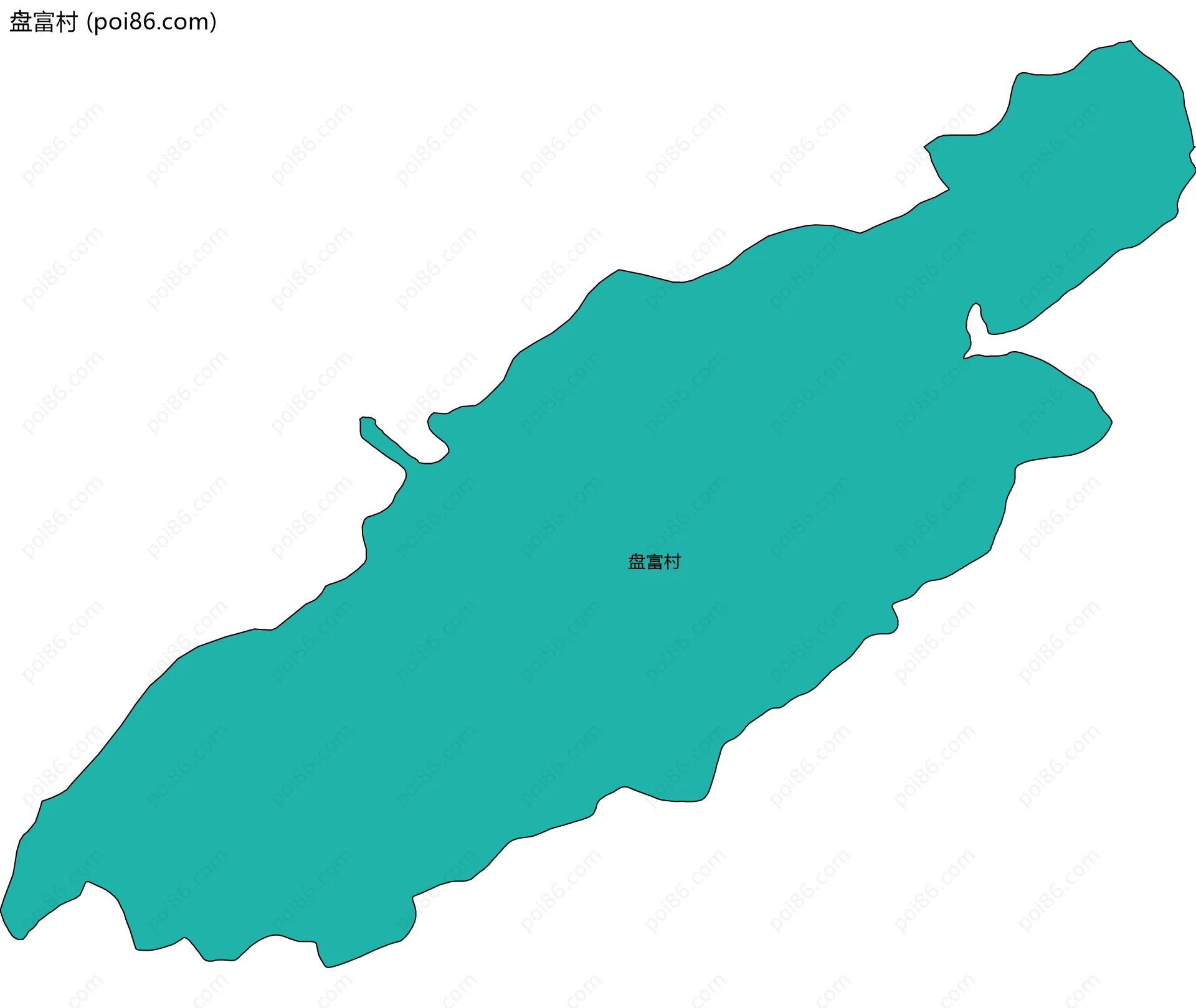 盘富村边界地图