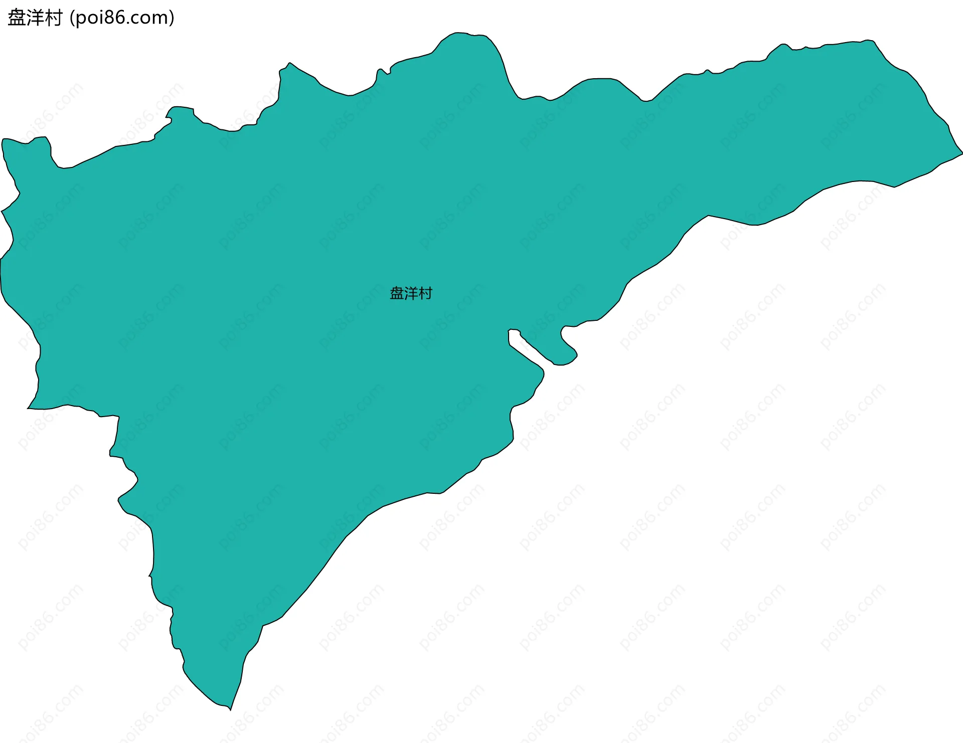 盘洋村边界地图