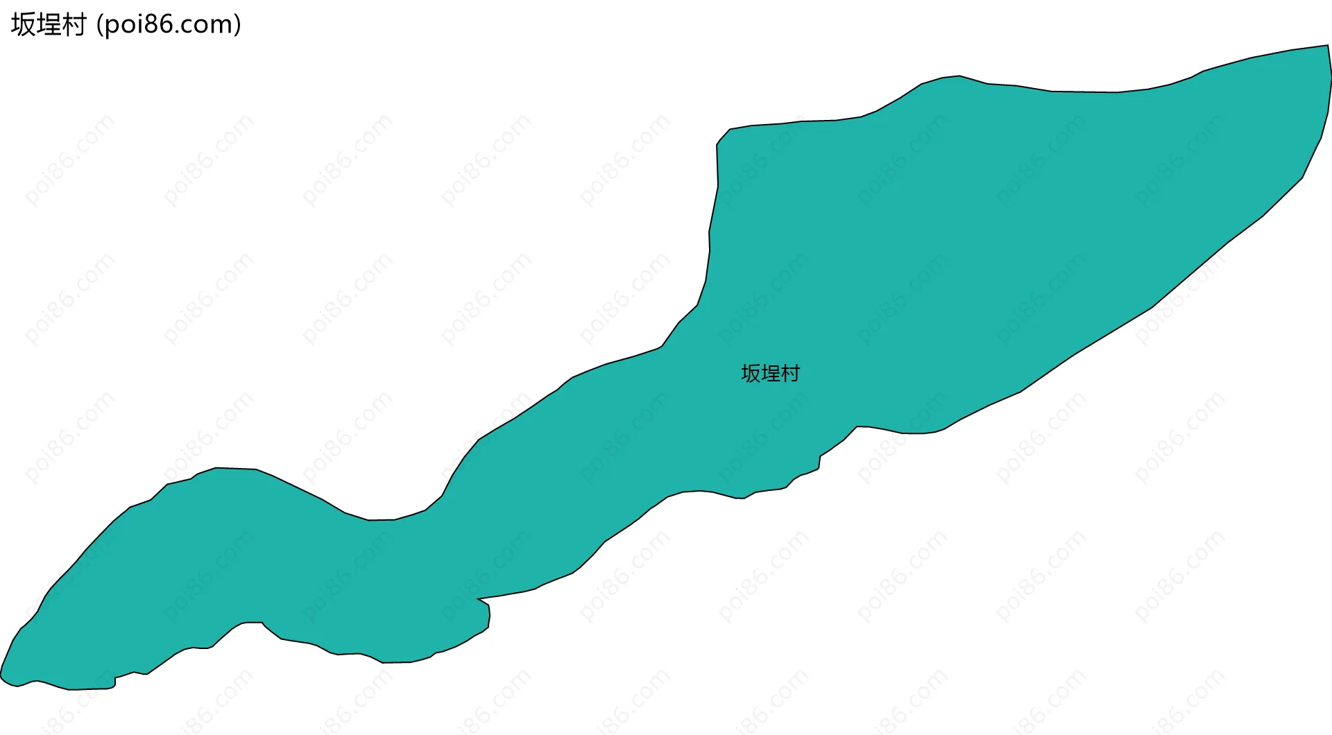 坂埕村边界地图