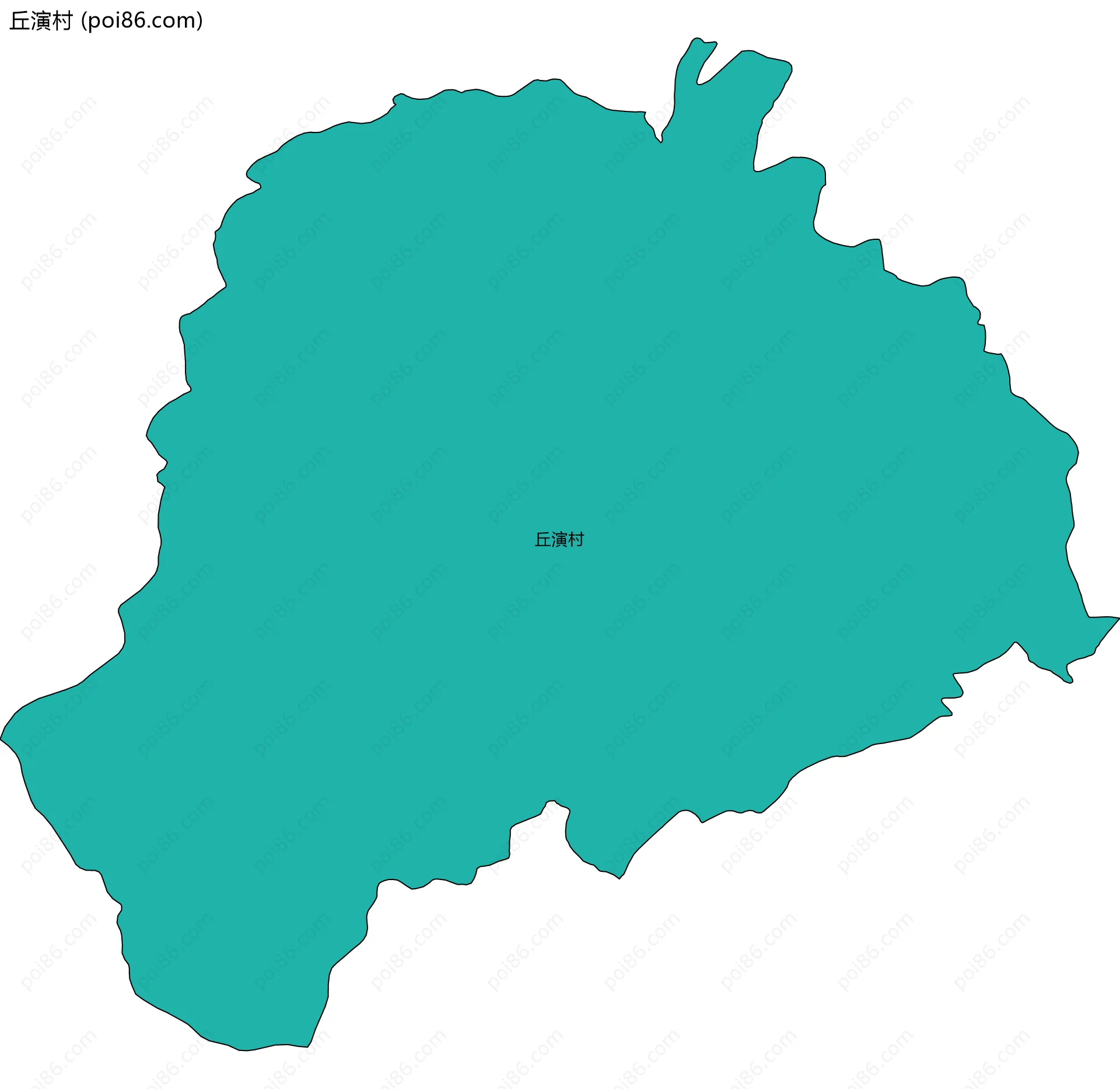 丘演村边界地图