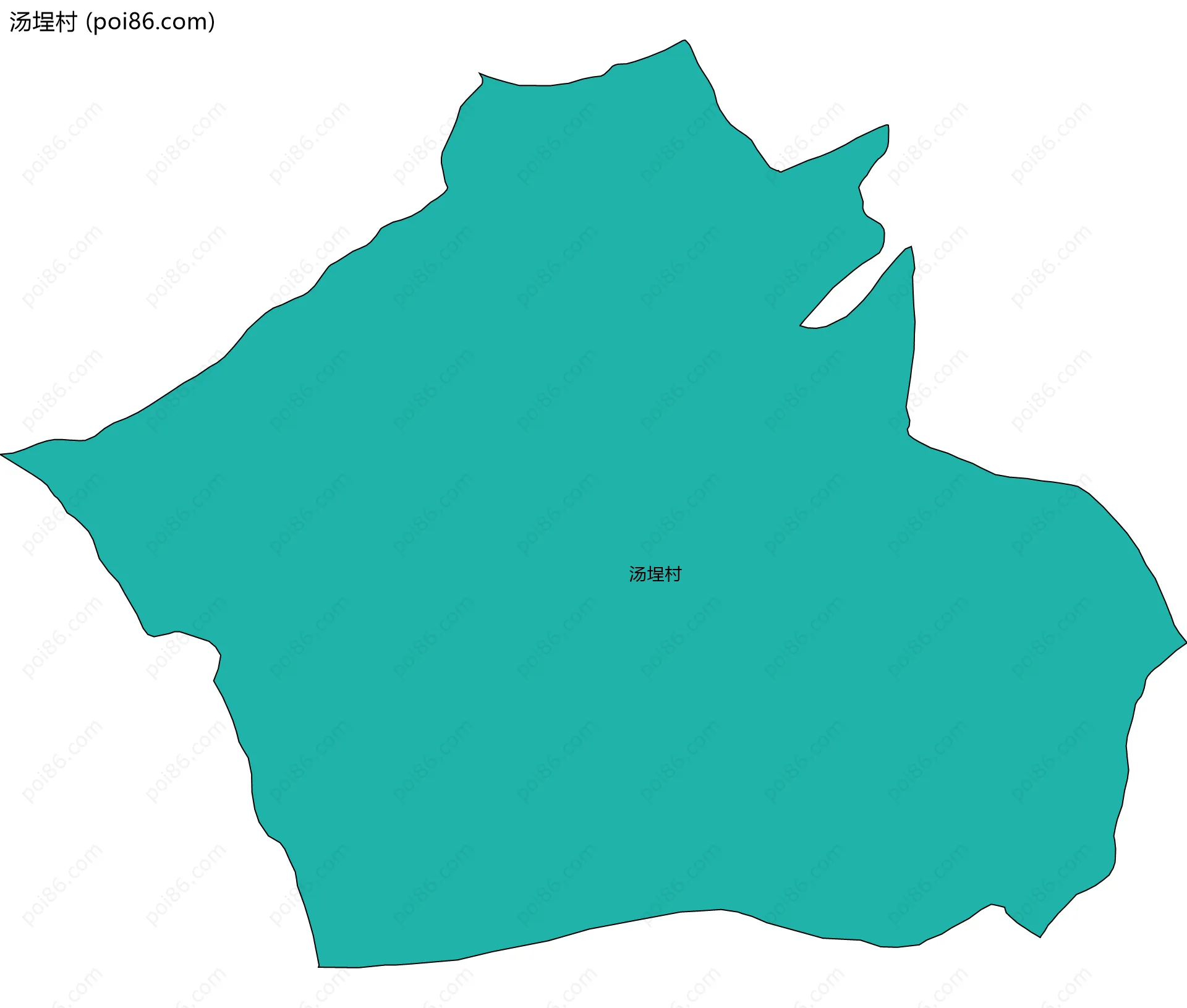 汤埕村边界地图