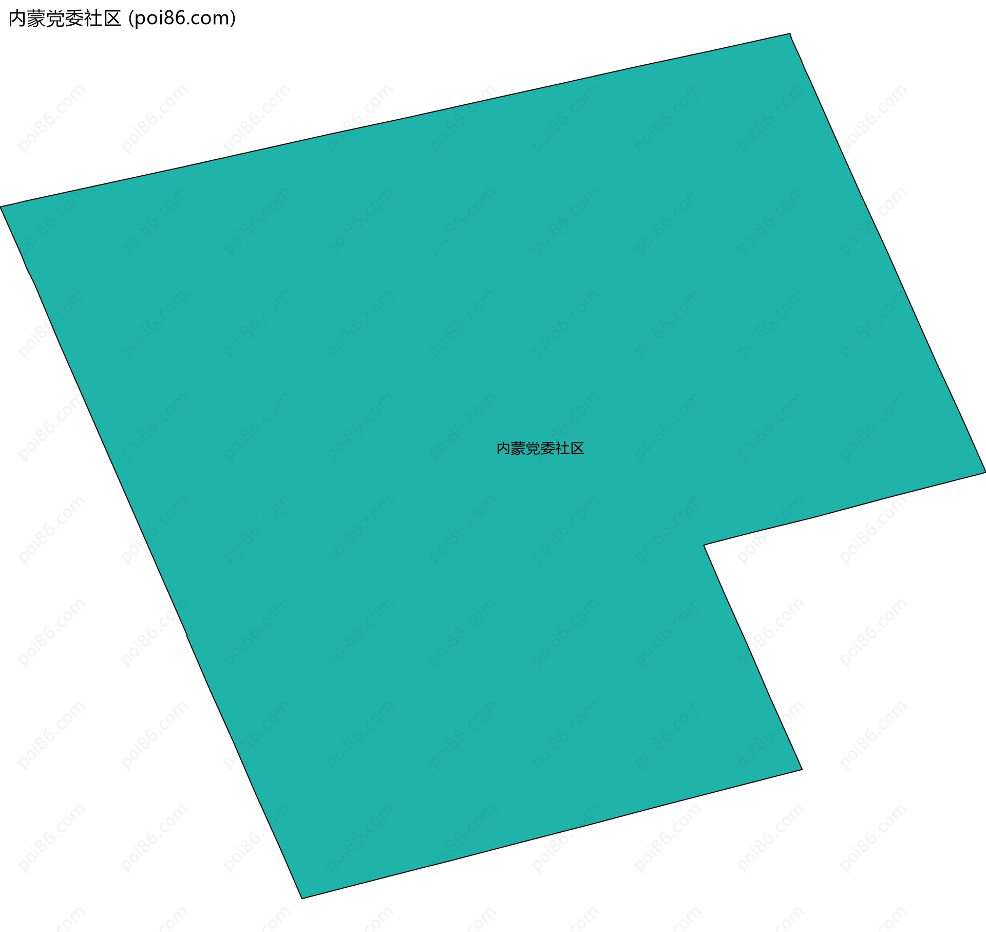 内蒙党委社区边界地图