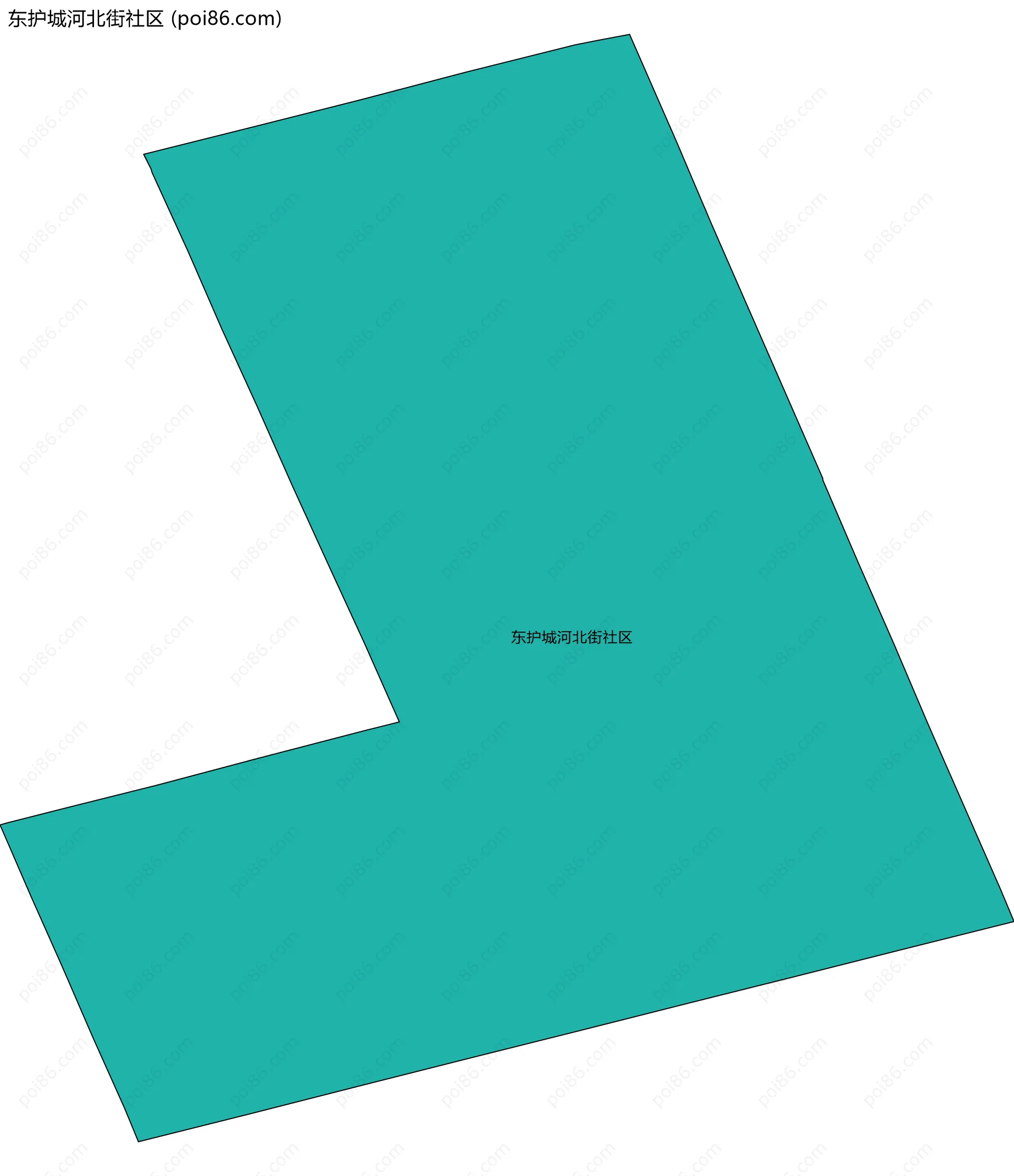 东护城河北街社区边界地图