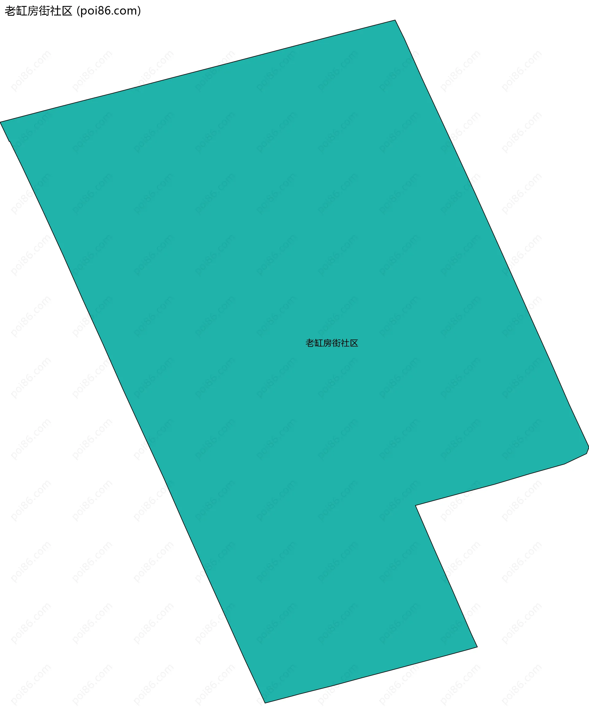 老缸房街社区边界地图