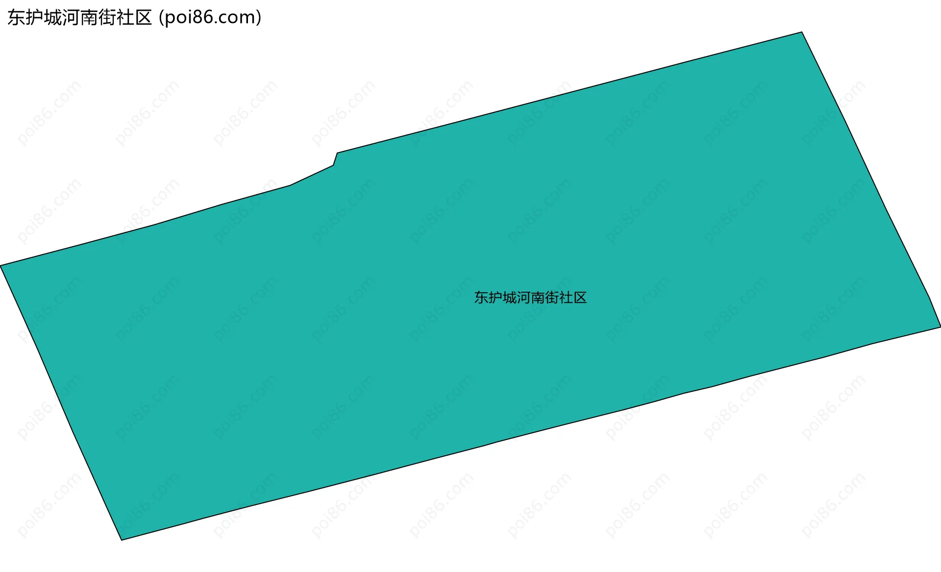 东护城河南街社区边界地图