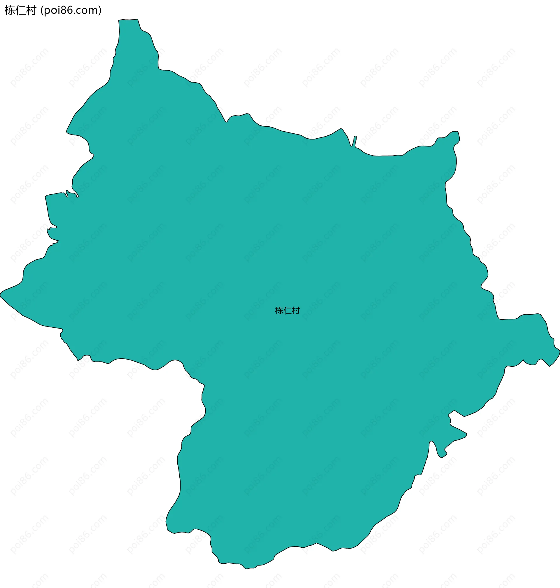 栋仁村边界地图