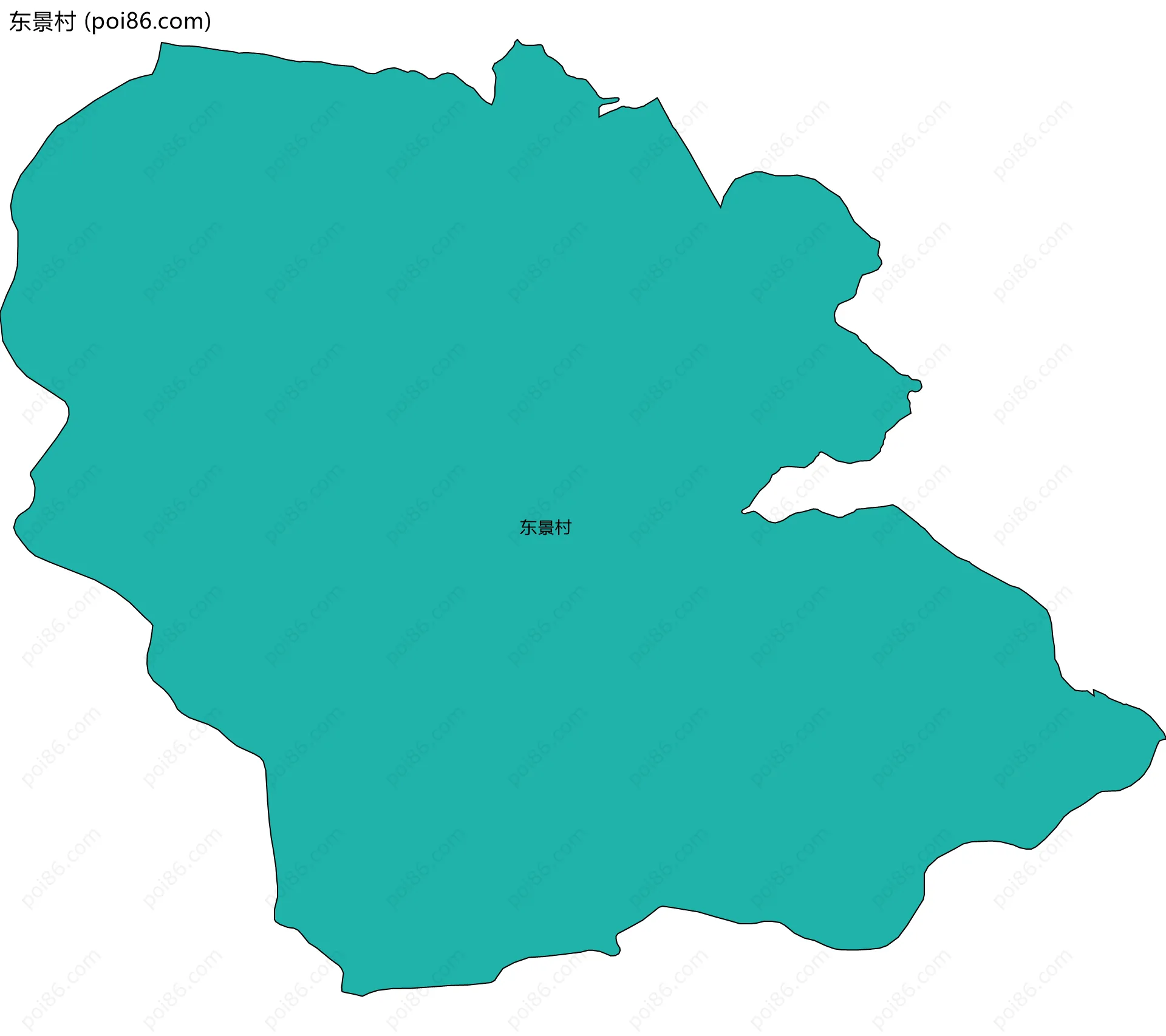 东景村边界地图