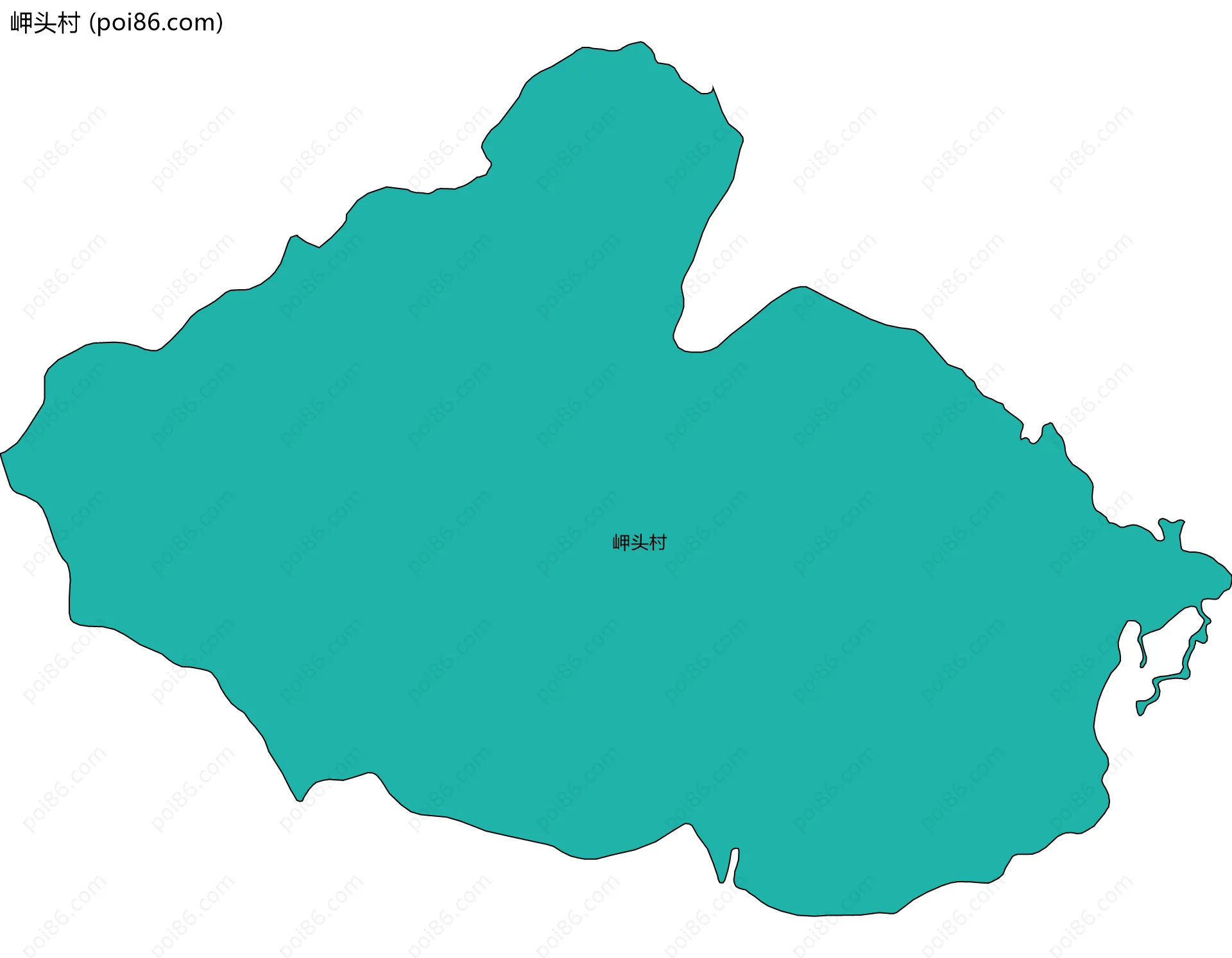 岬头村边界地图
