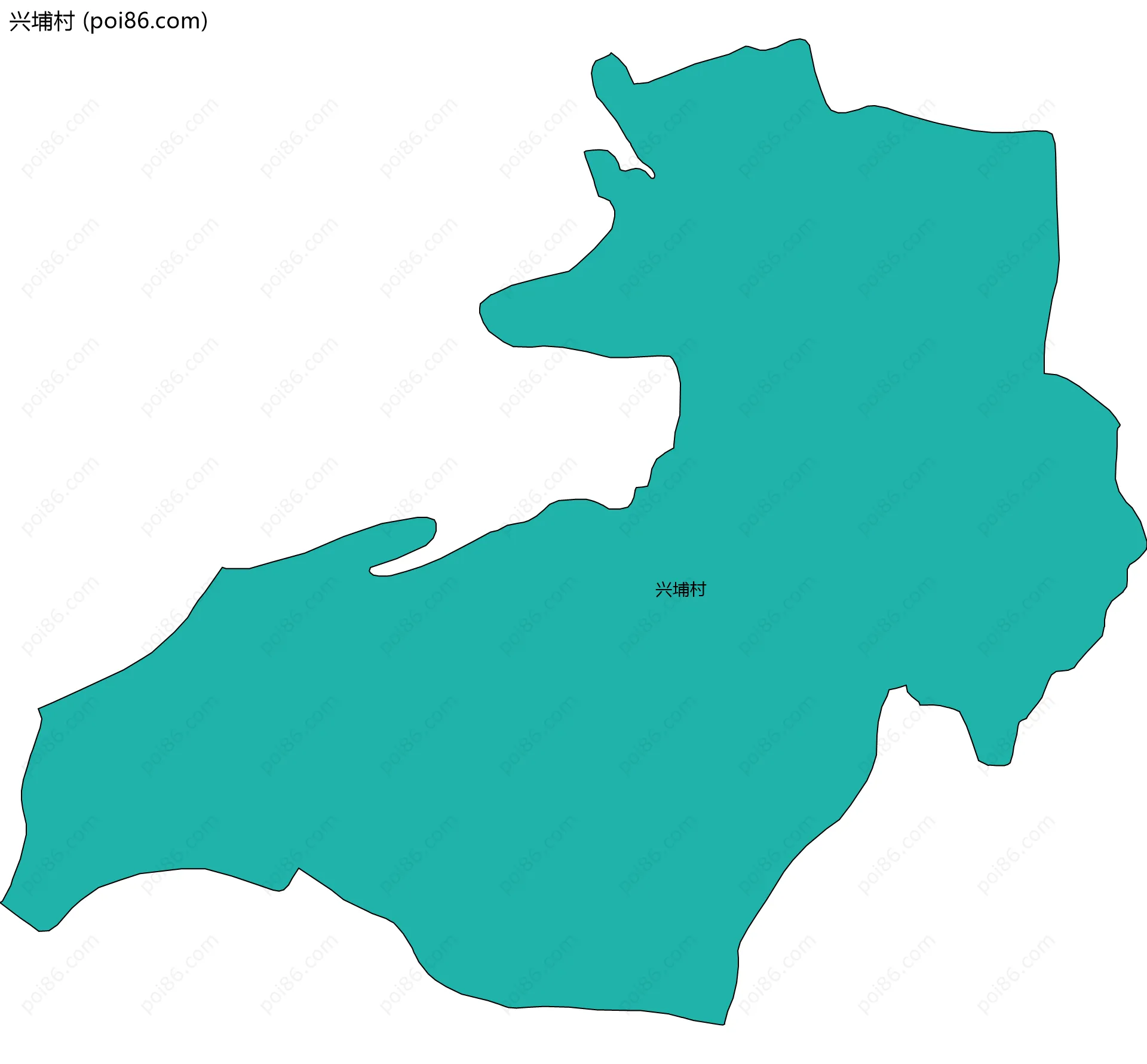 兴埔村边界地图