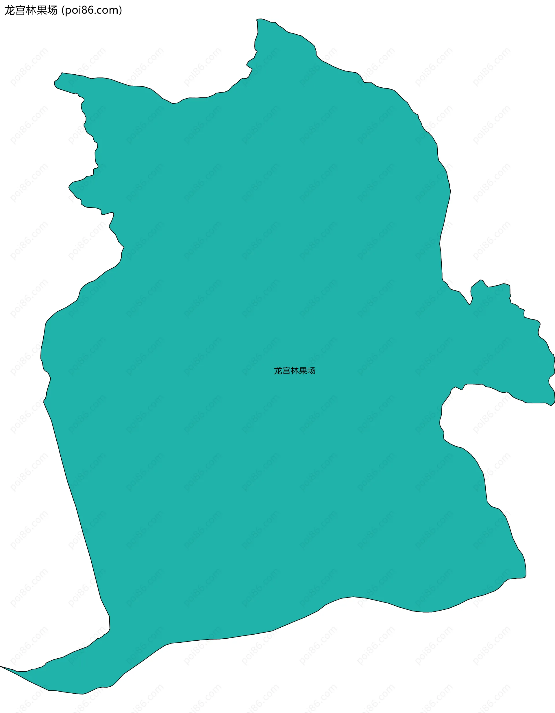 龙宫林果场边界地图