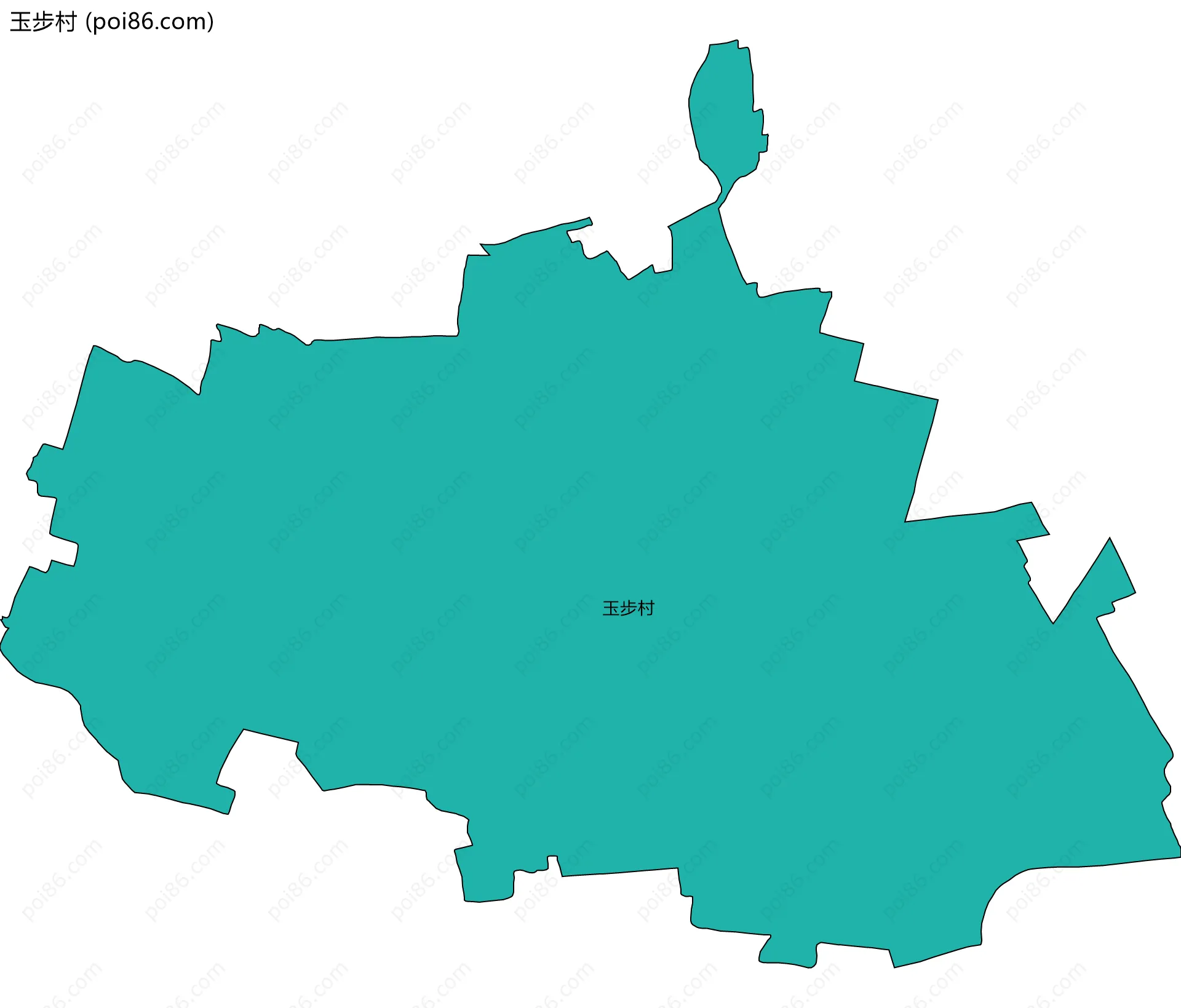 玉步村边界地图