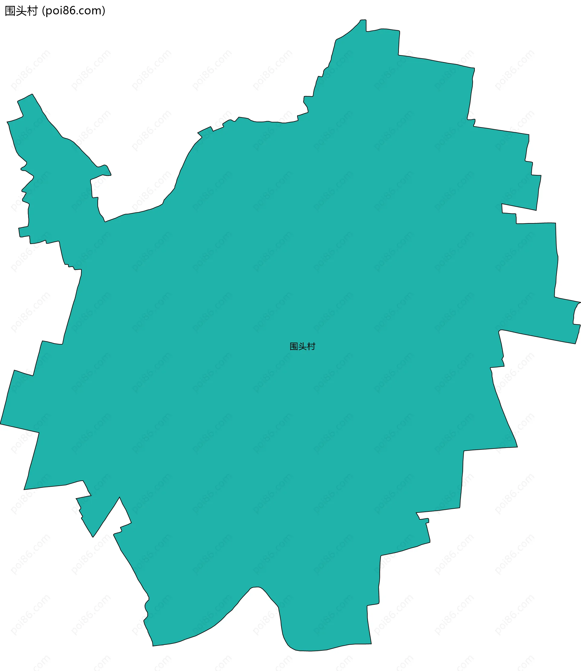 围头村边界地图