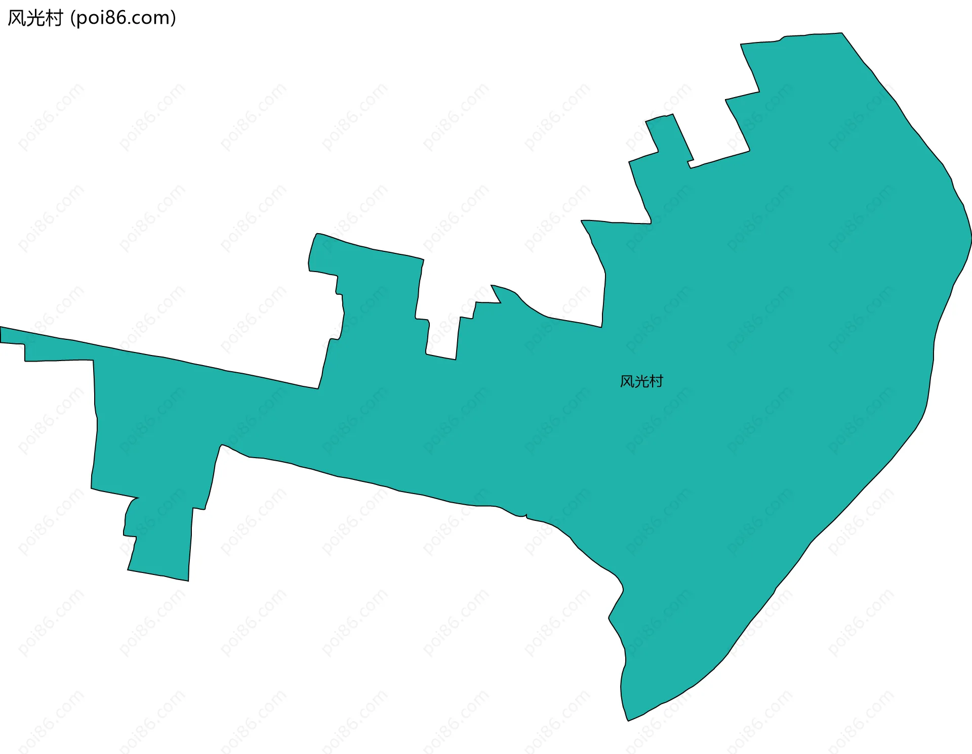 风光村边界地图