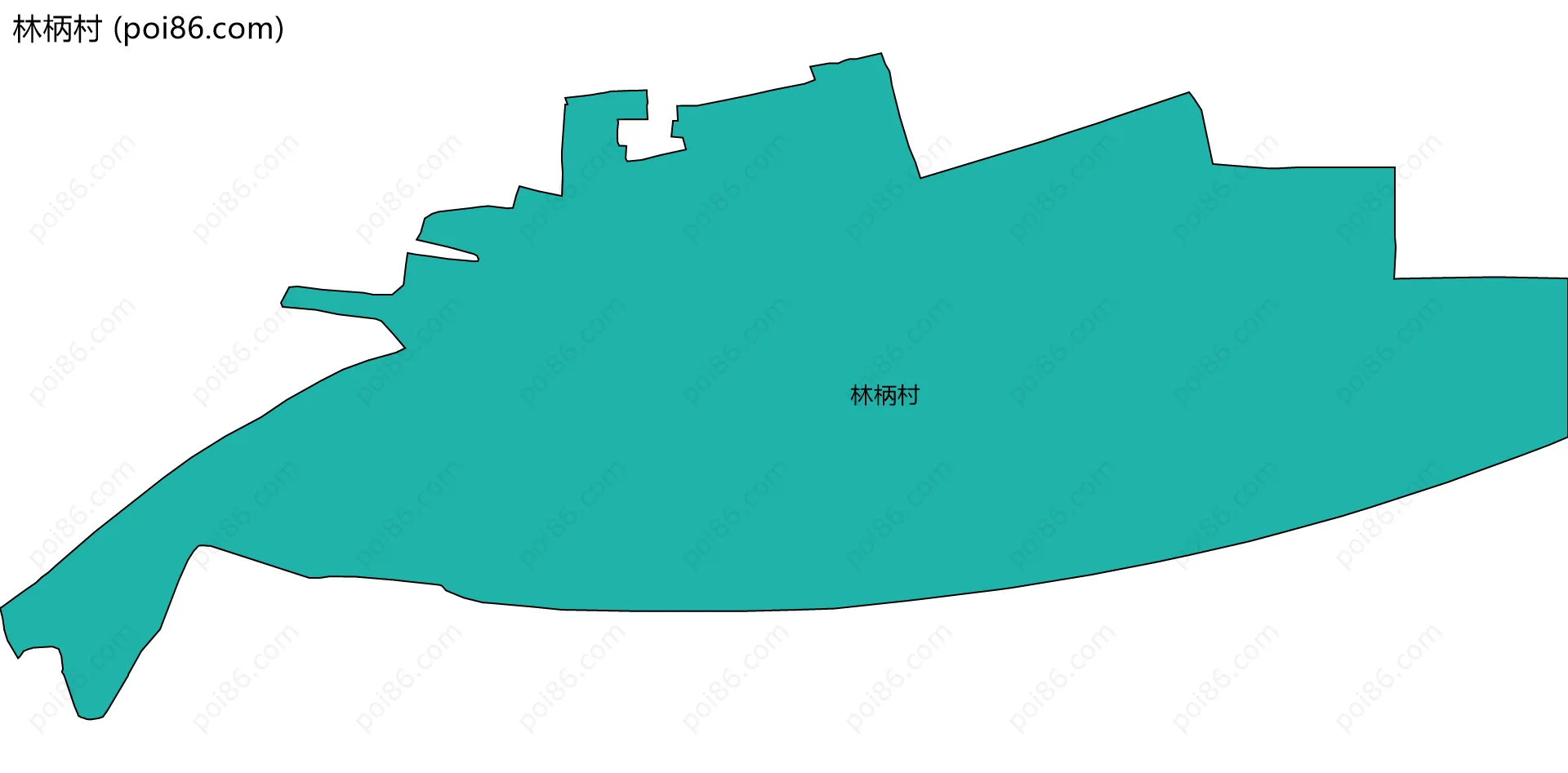 林柄村边界地图