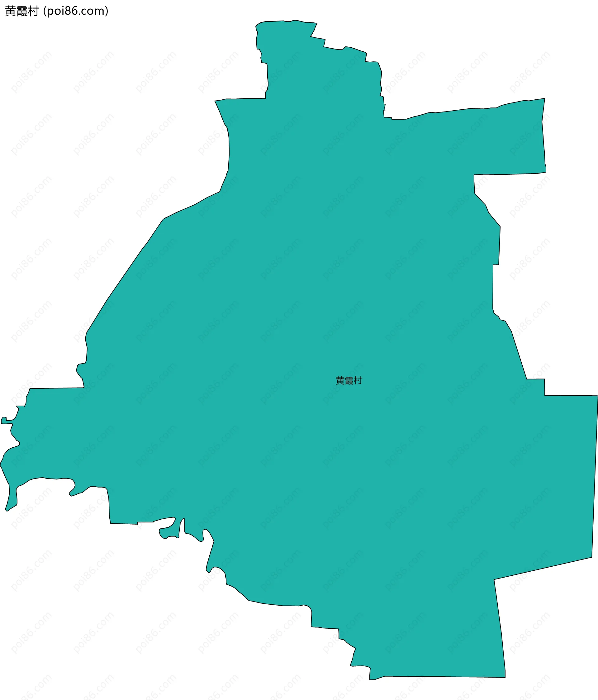 黄霞村边界地图