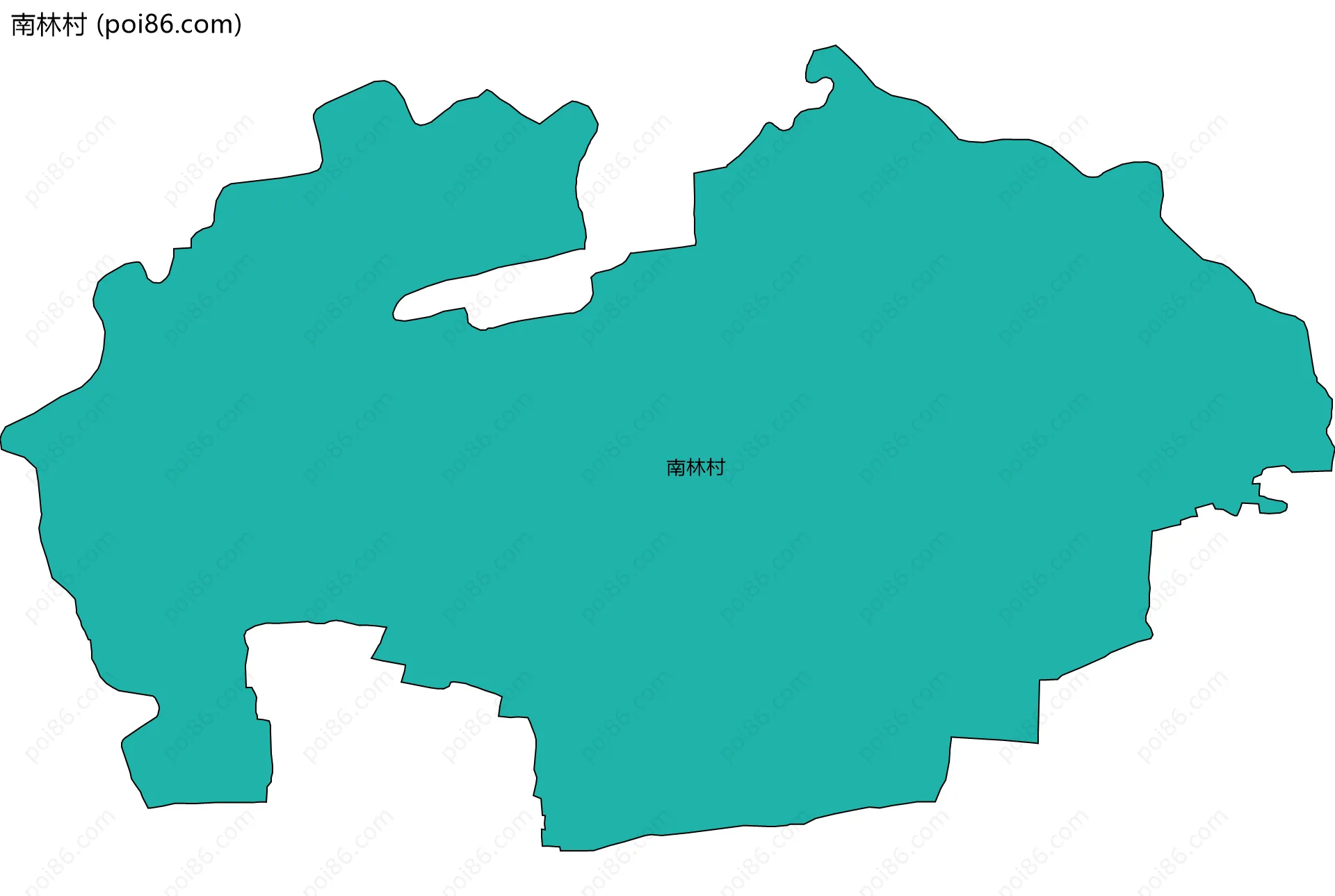 南林村边界地图