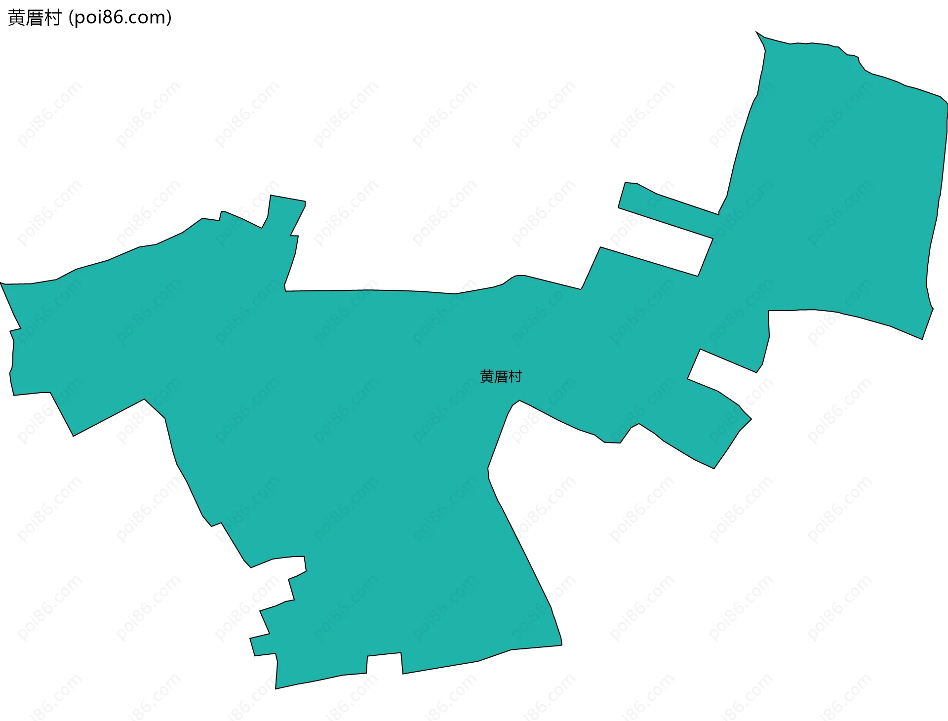 黄厝村边界地图