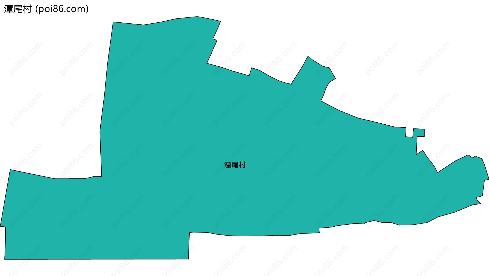 潭尾村边界地图