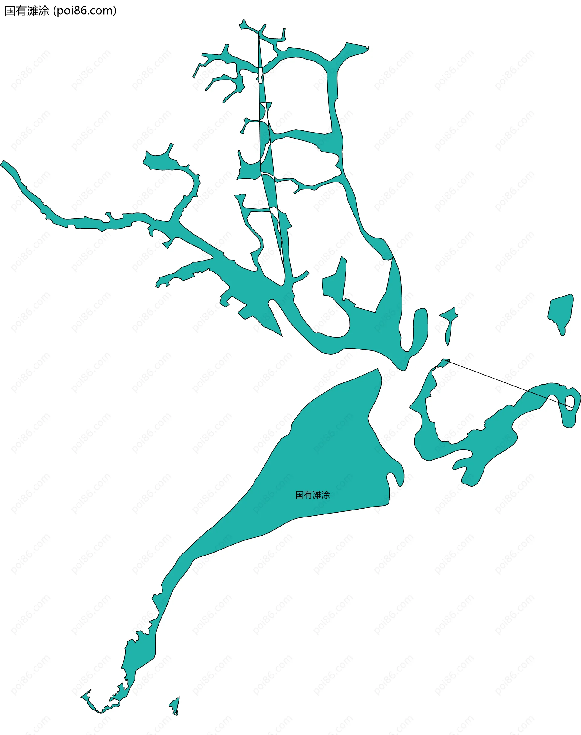 国有滩涂边界地图