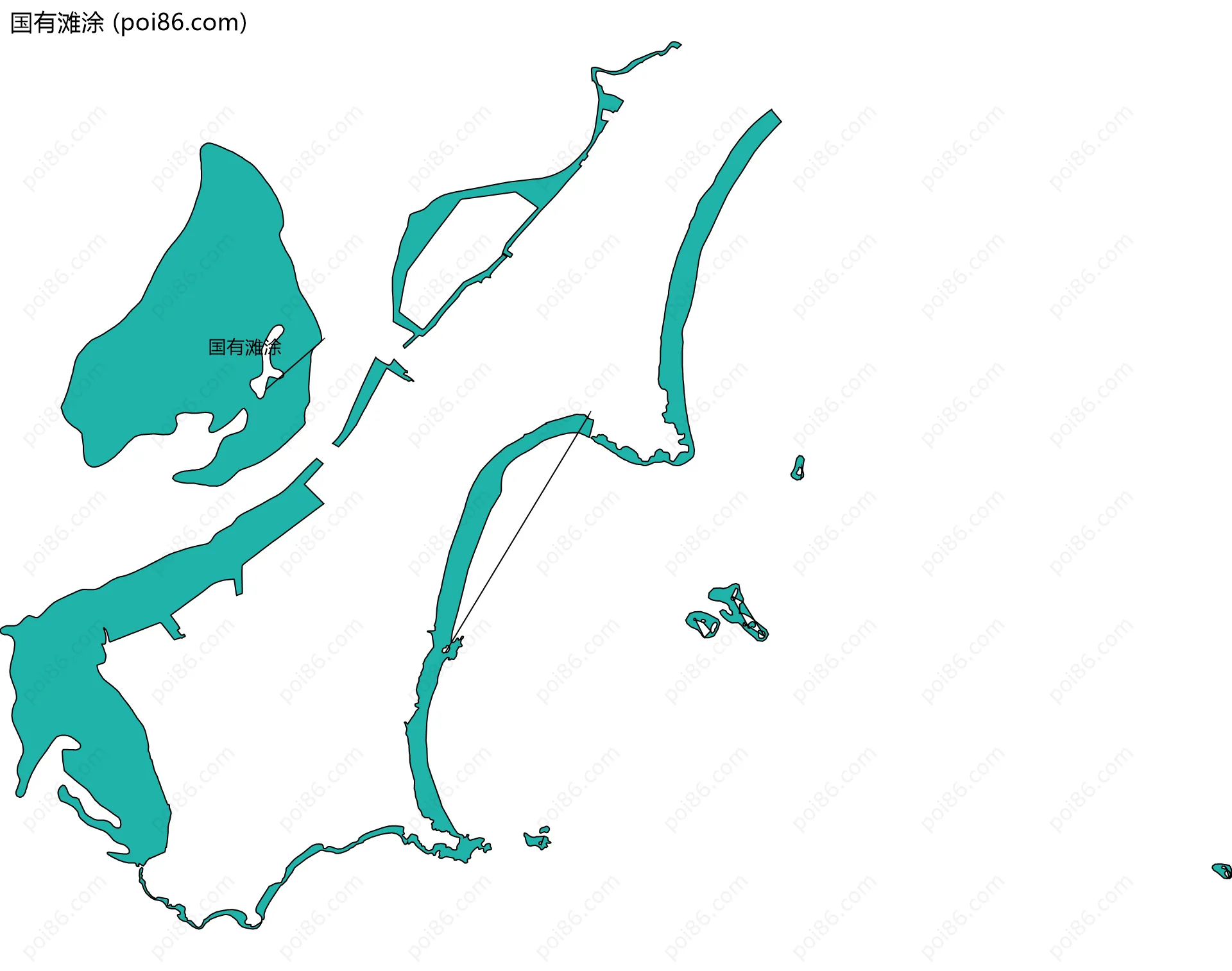 国有滩涂边界地图