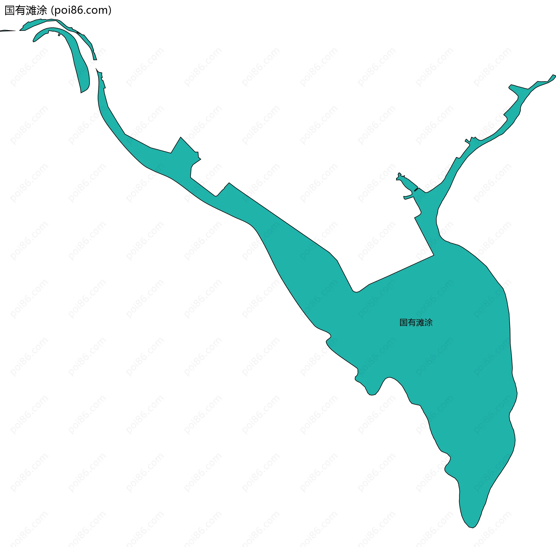 国有滩涂边界地图