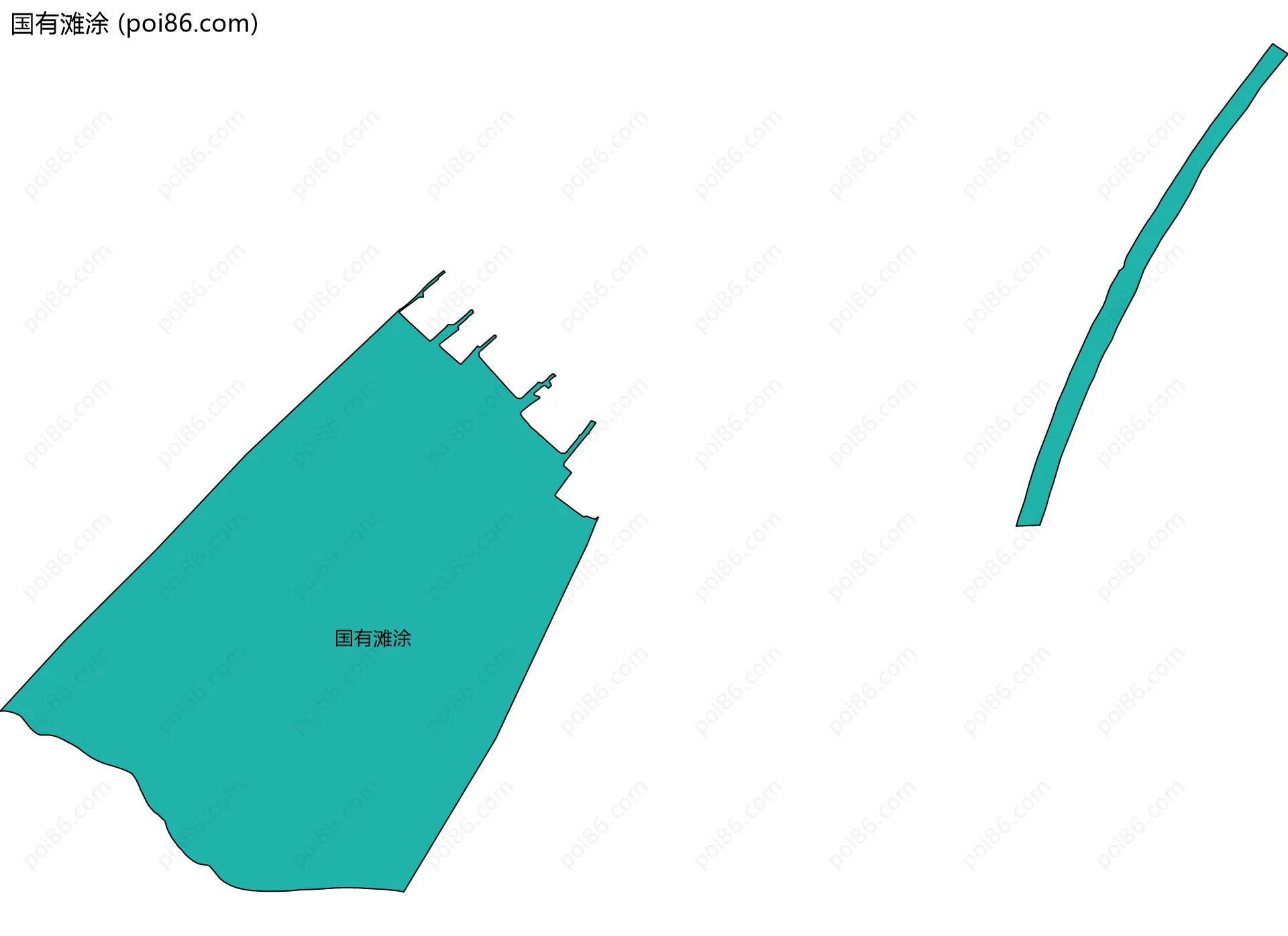 国有滩涂边界地图