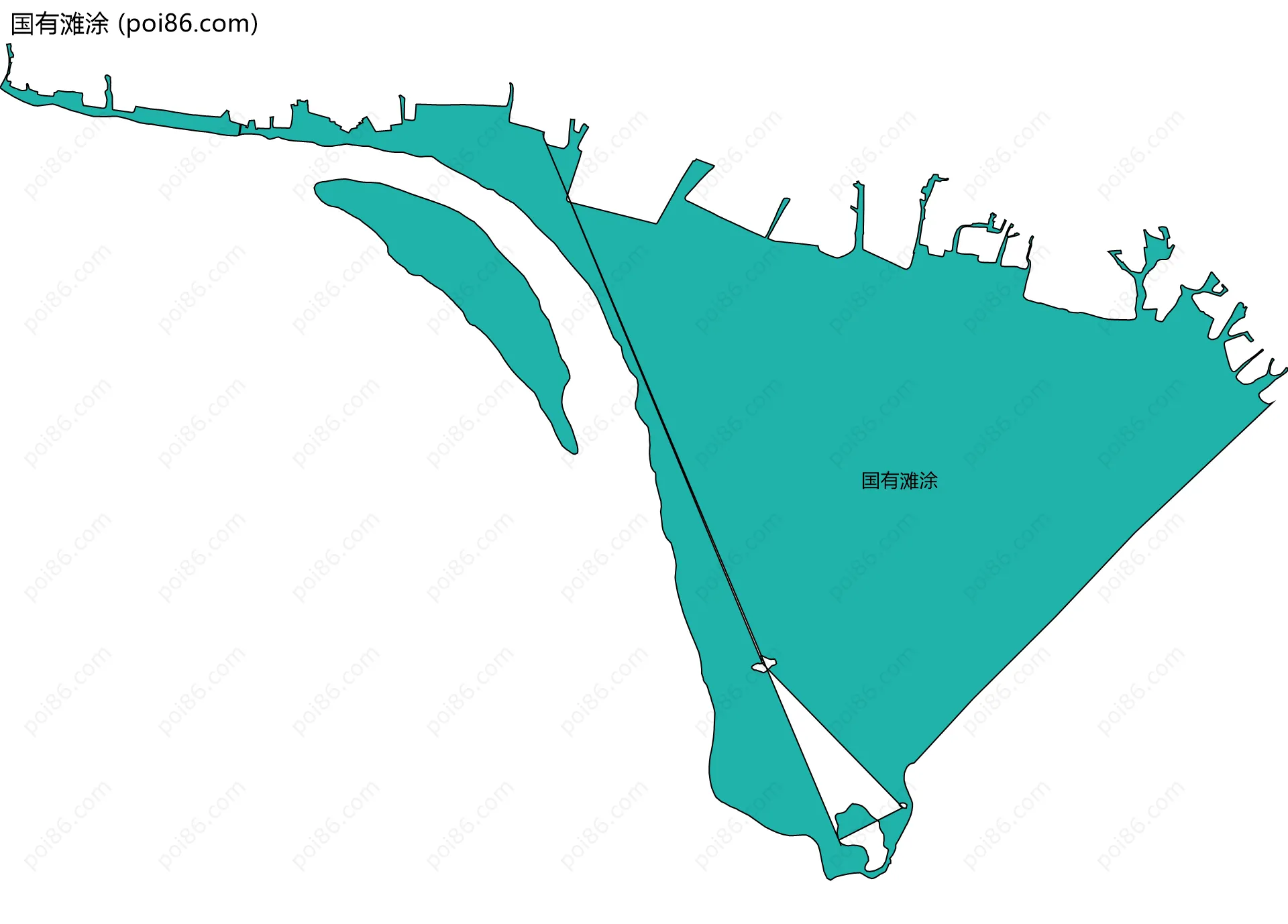 国有滩涂边界地图
