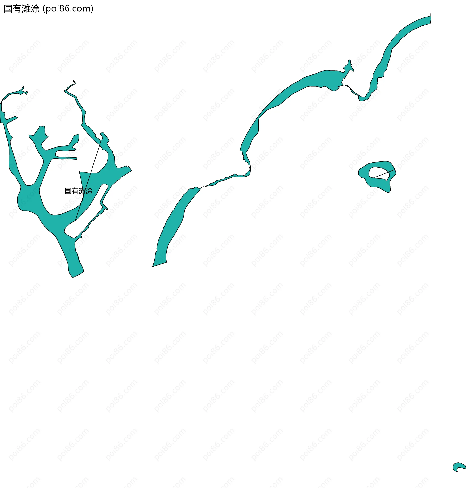 国有滩涂边界地图