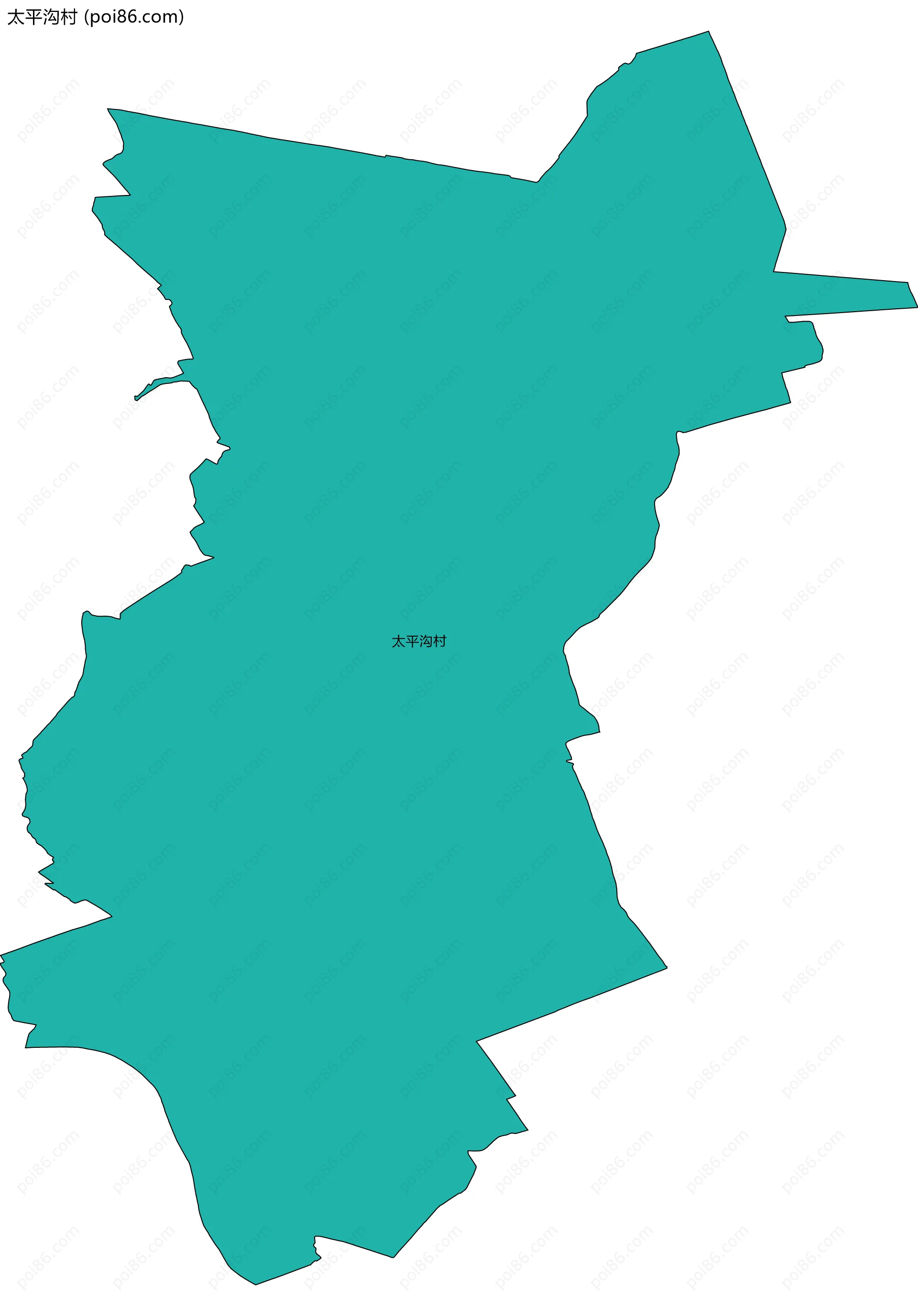太平沟村边界地图