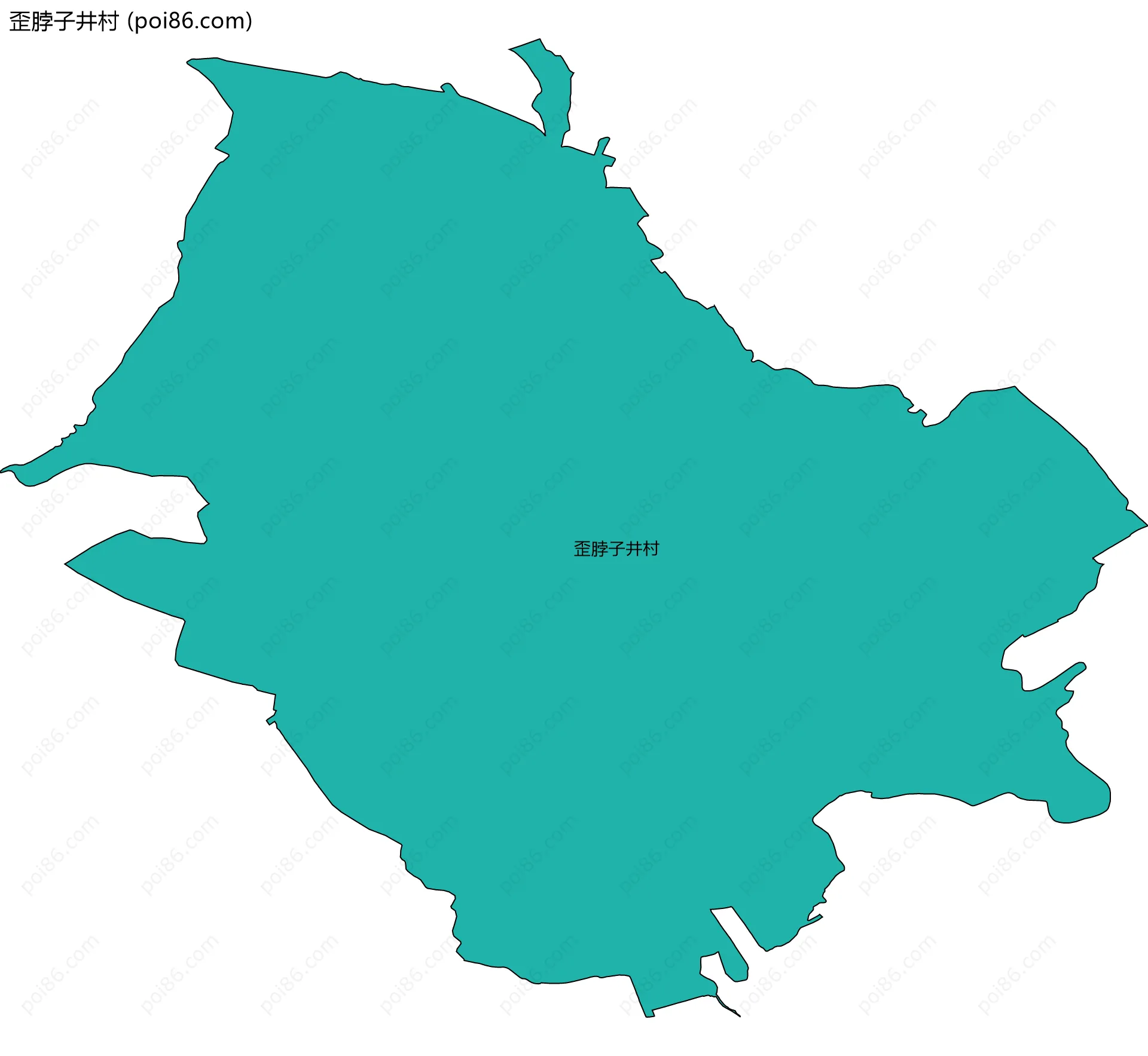 歪脖子井村边界地图