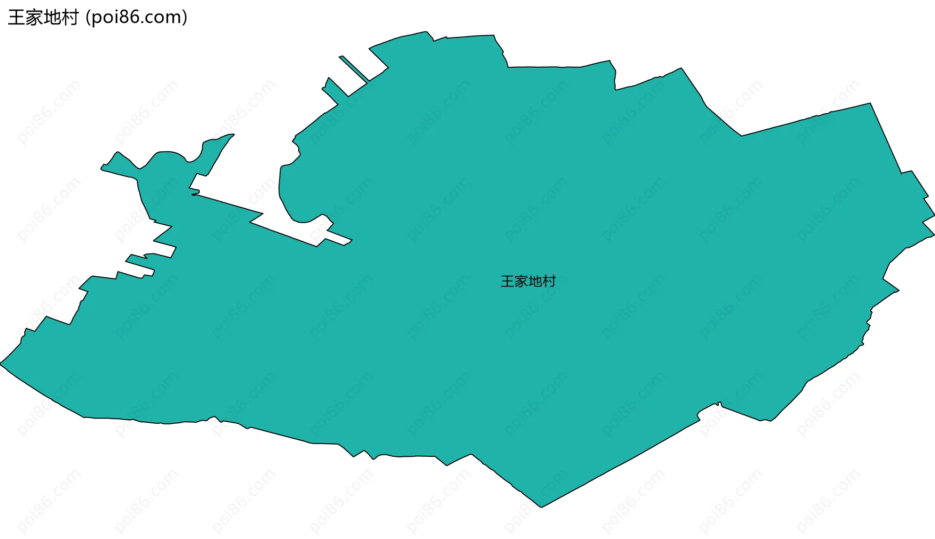 王家地村边界地图