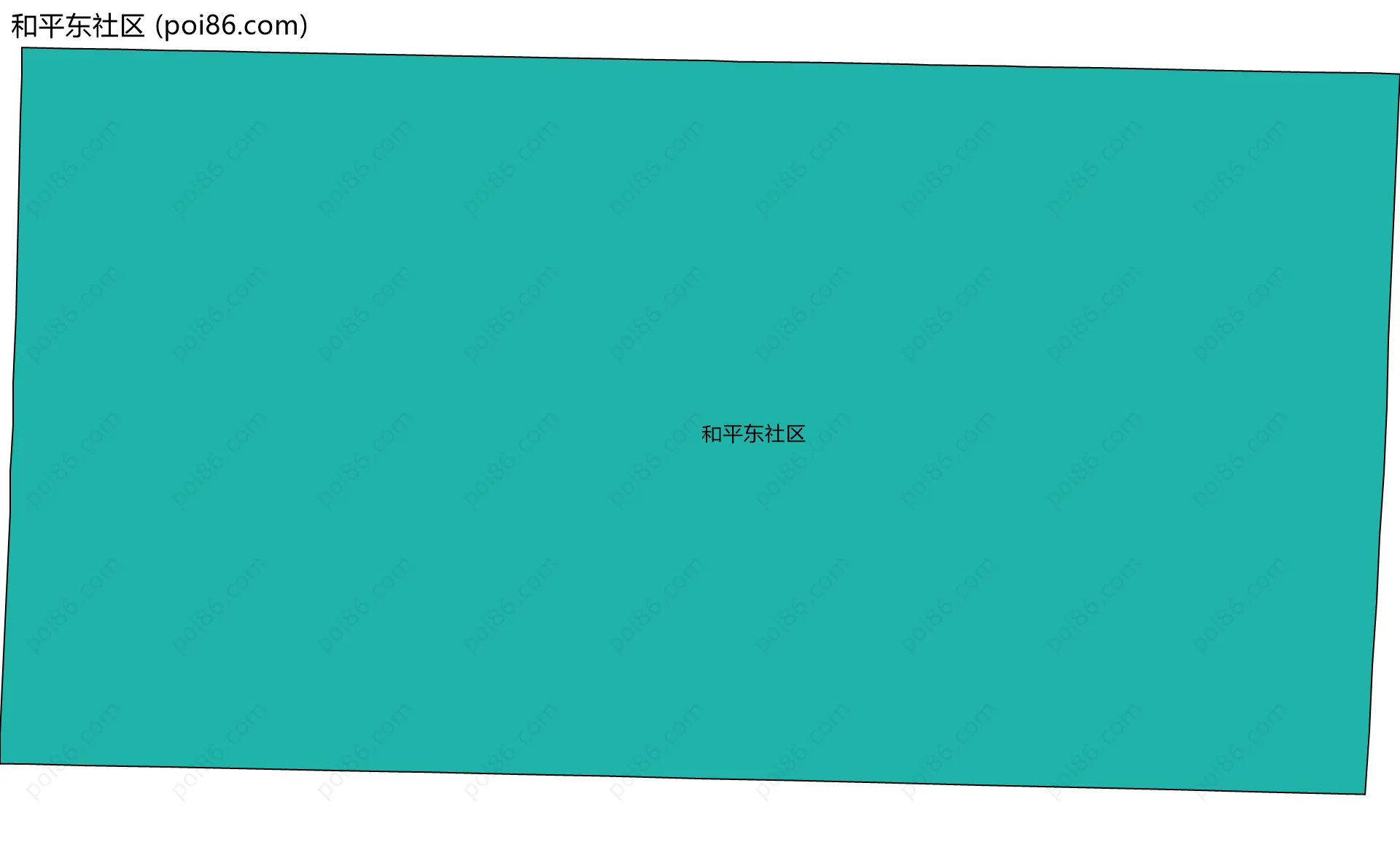 和平东社区边界地图