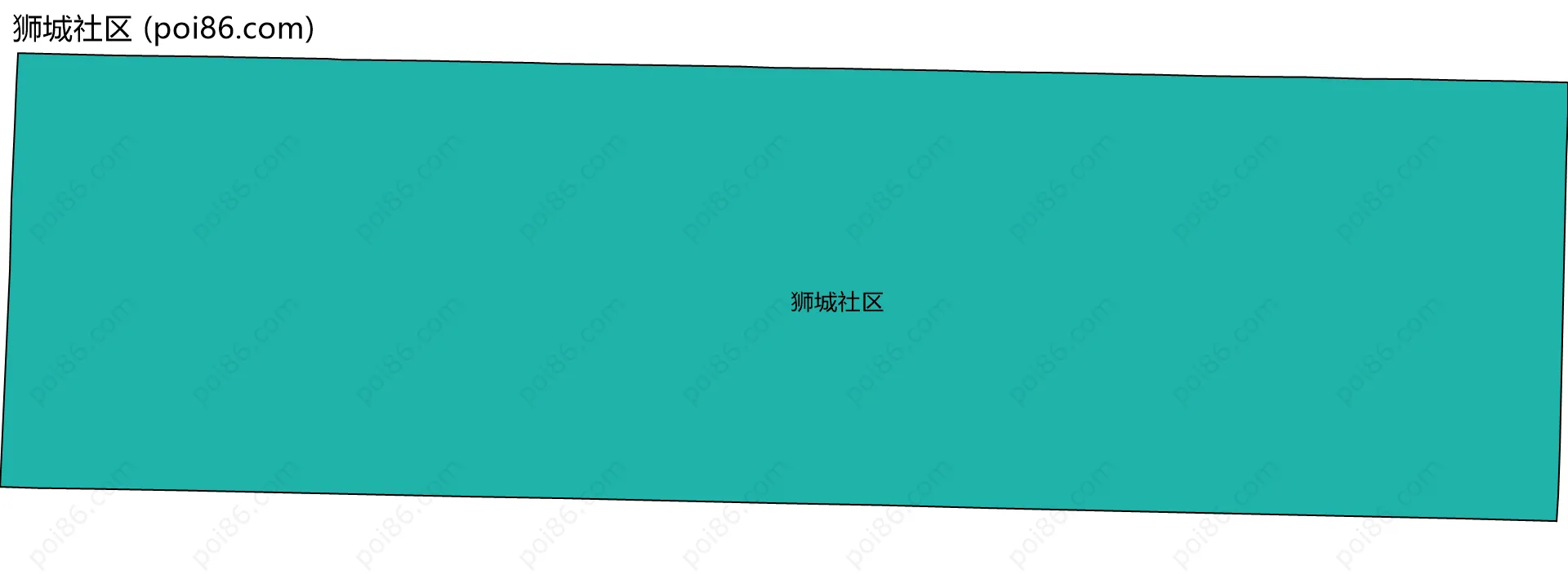 狮城社区边界地图