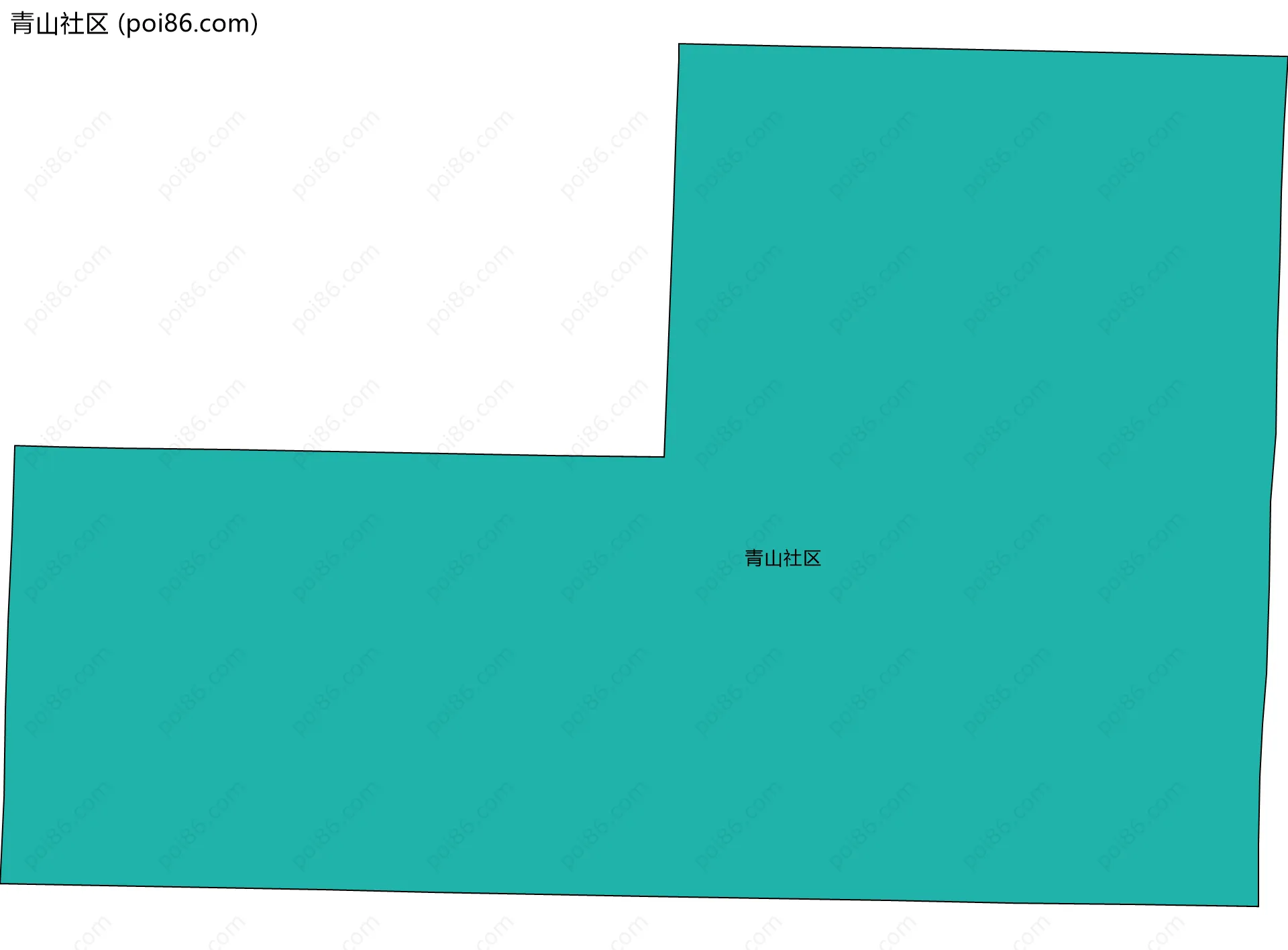 青山社区边界地图