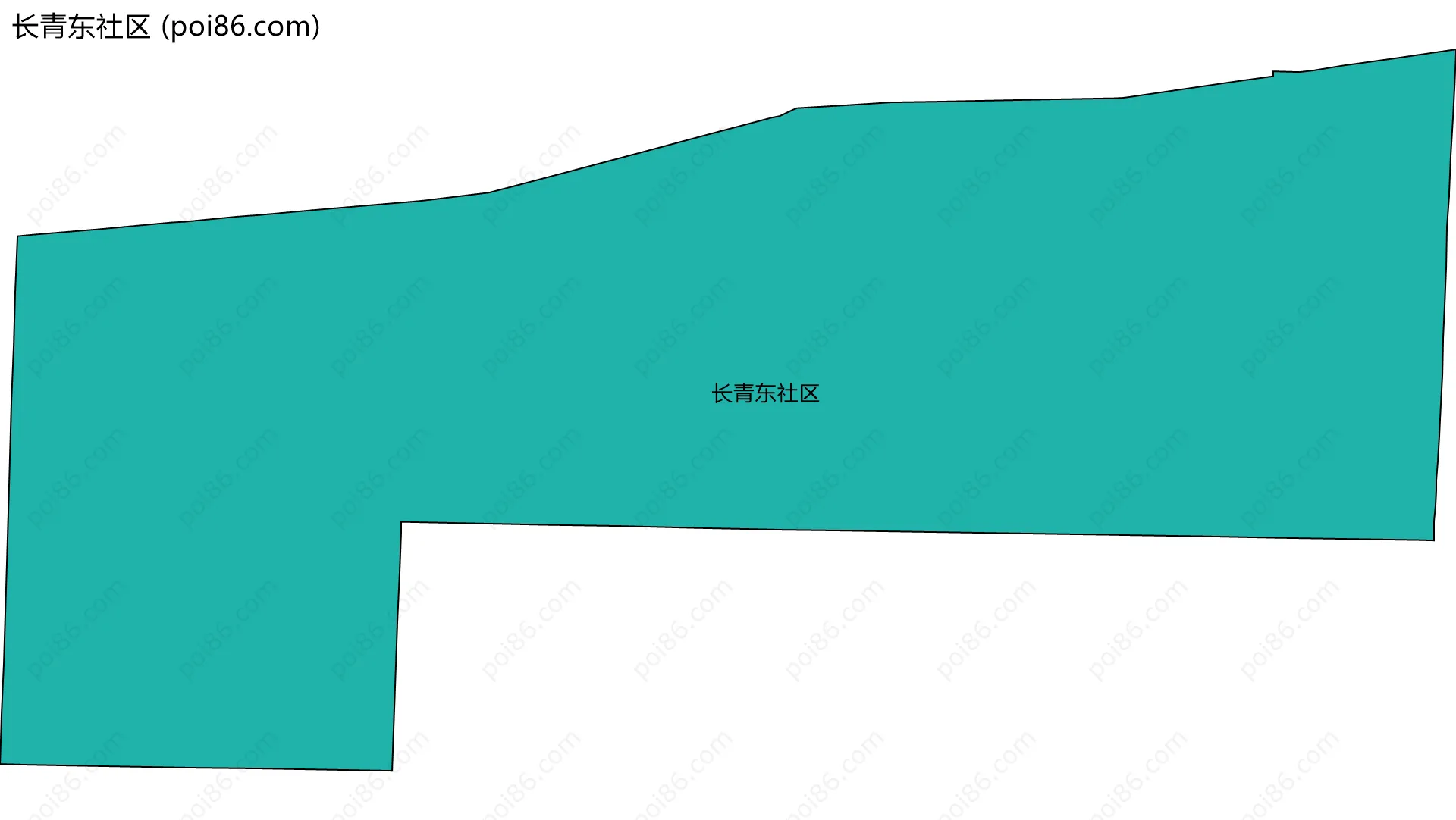 长青东社区边界地图