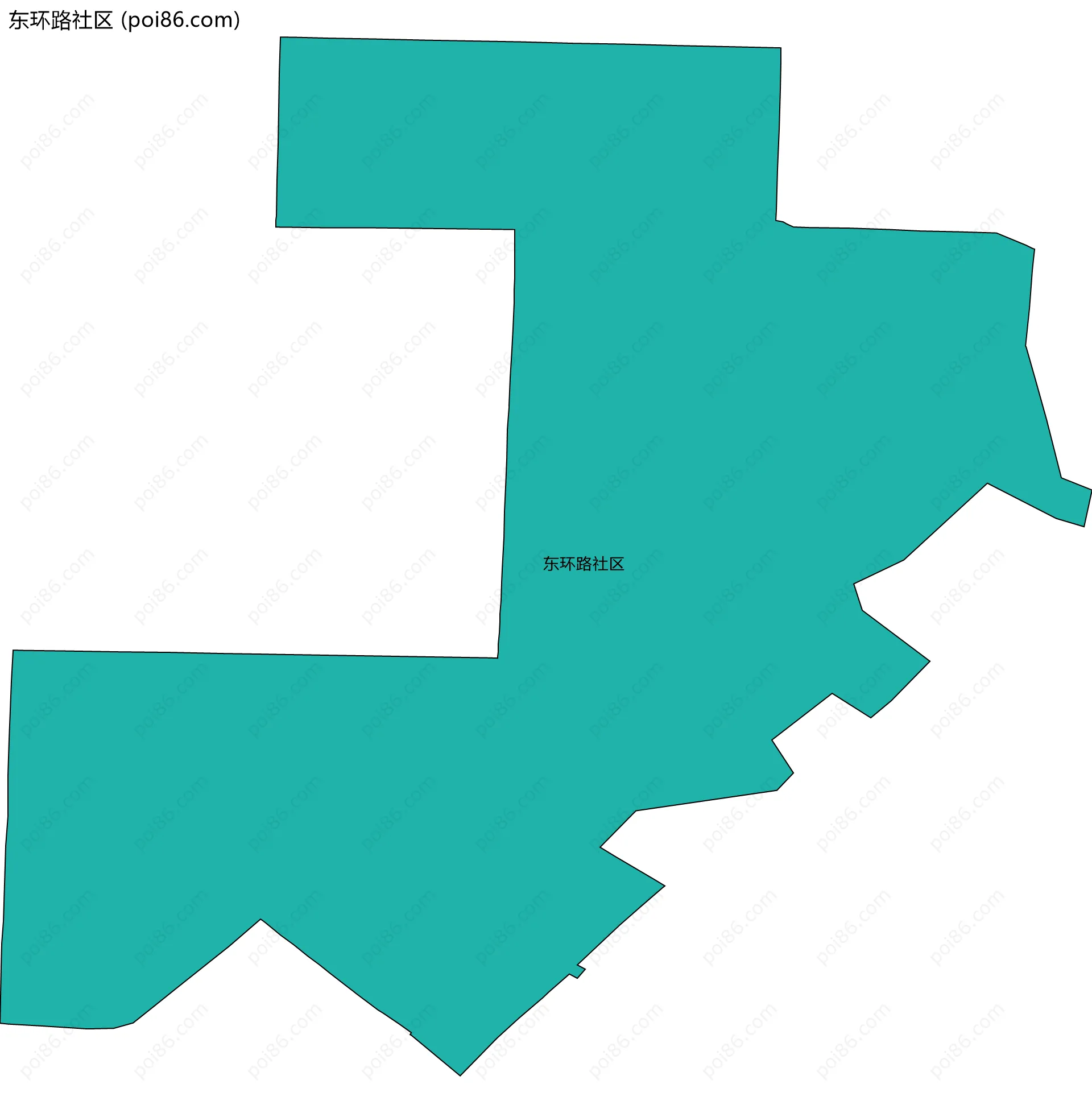 东环路社区边界地图