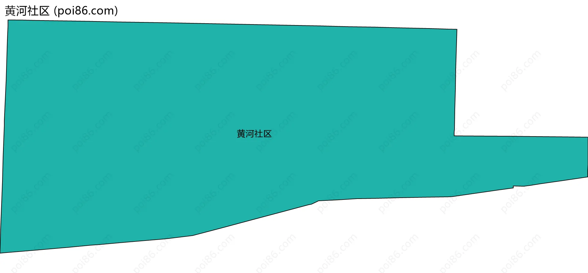 黄河社区边界地图