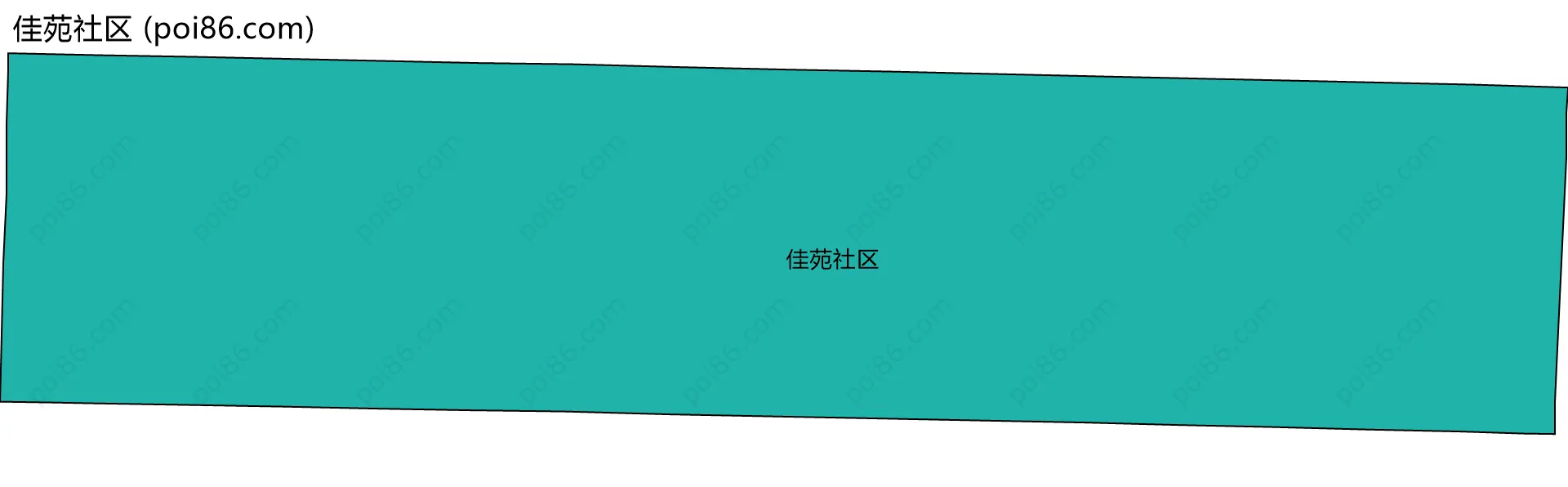 佳苑社区边界地图