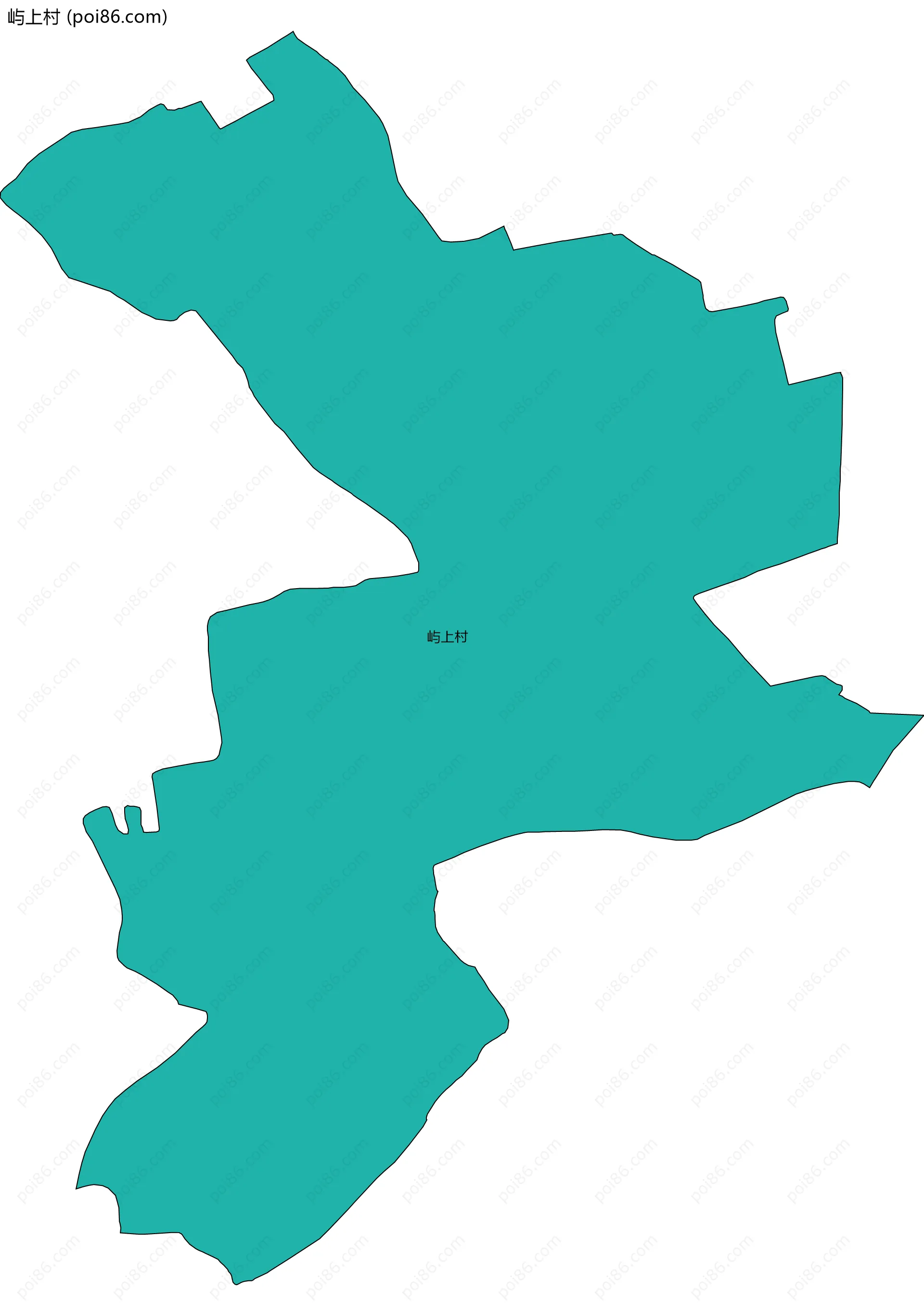 屿上村边界地图