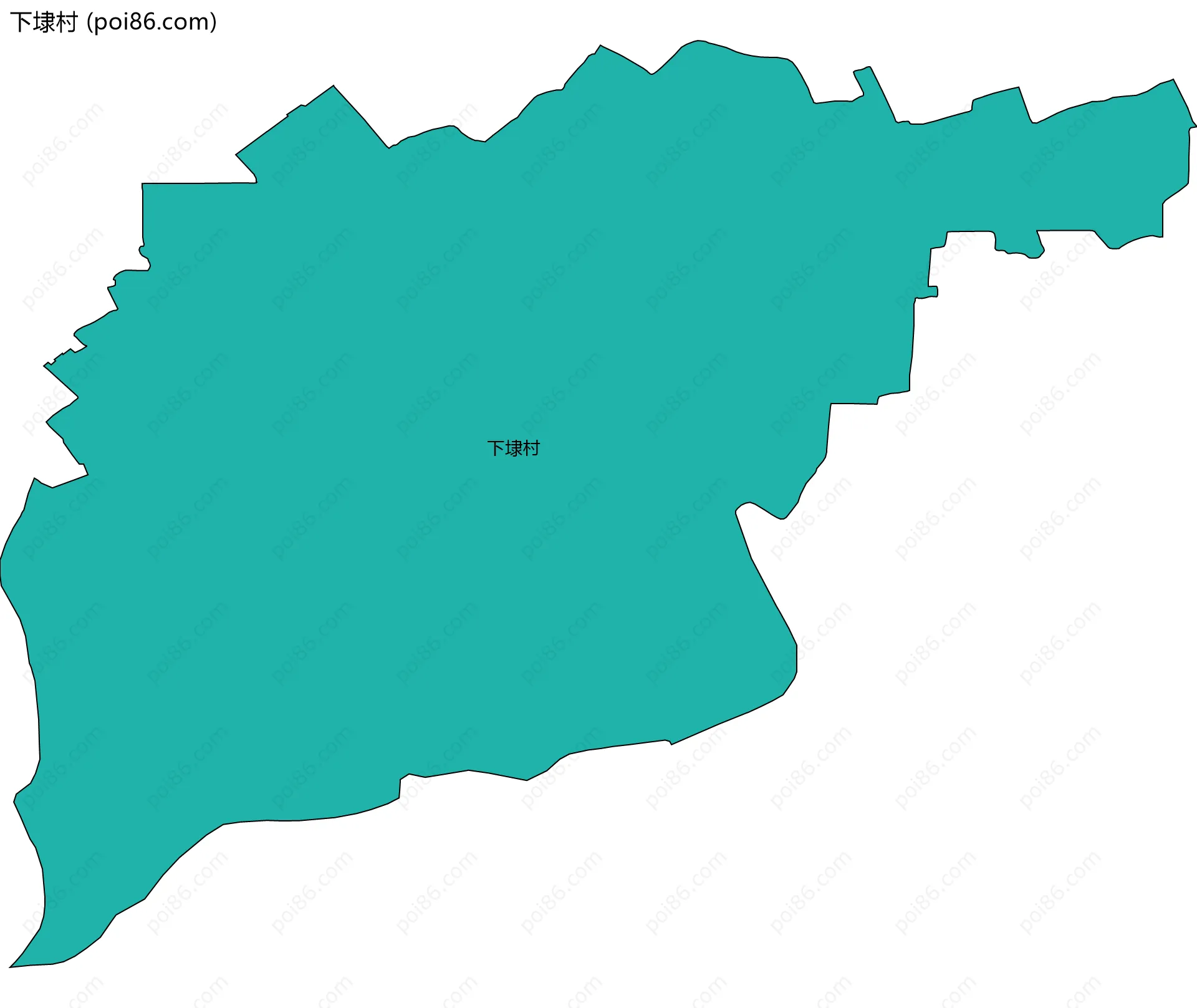 下埭村边界地图