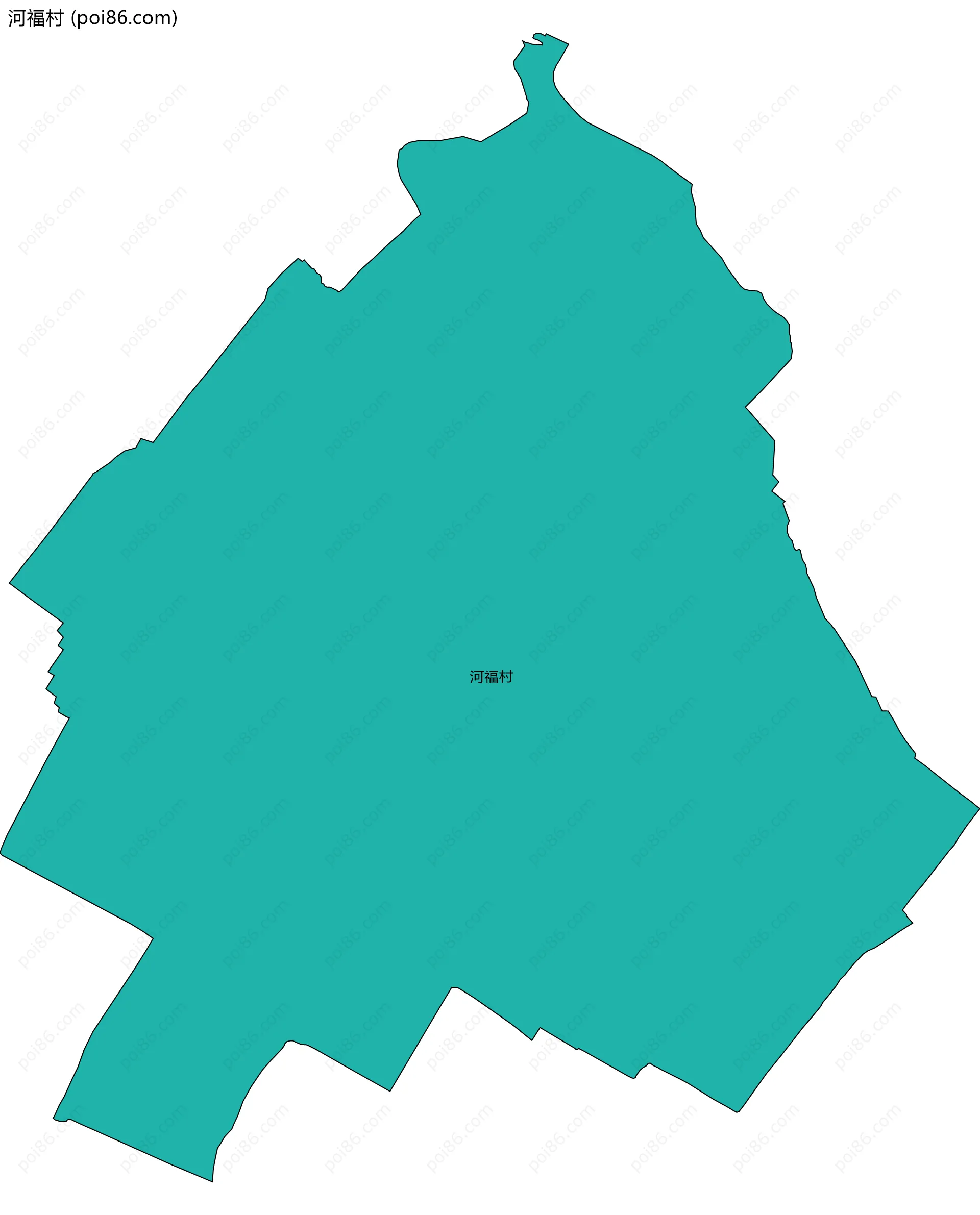 河福村边界地图