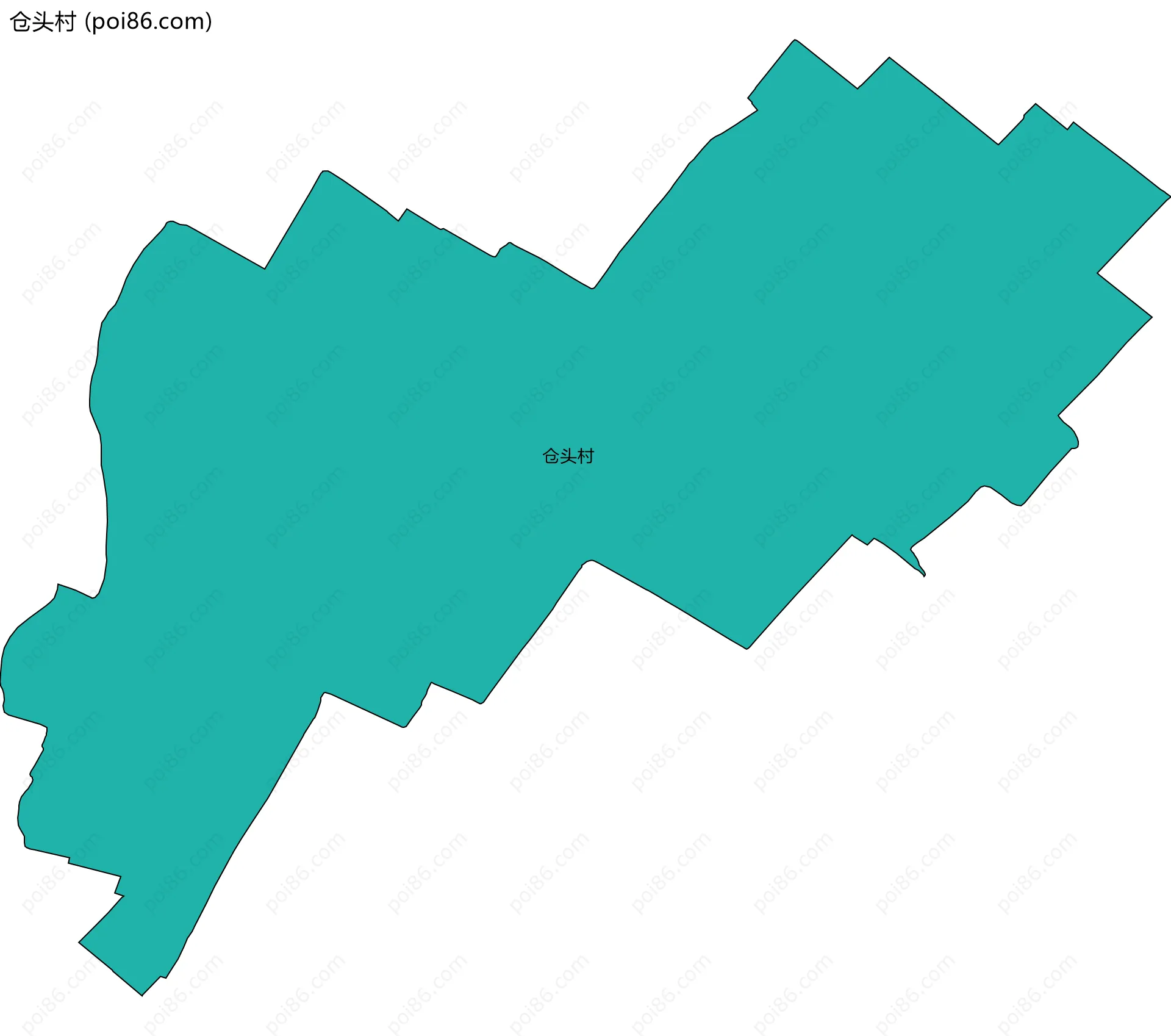 仓头村边界地图