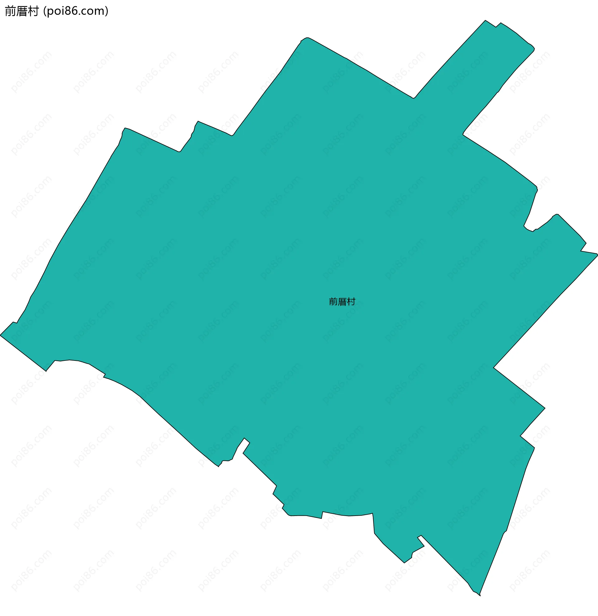 前厝村边界地图