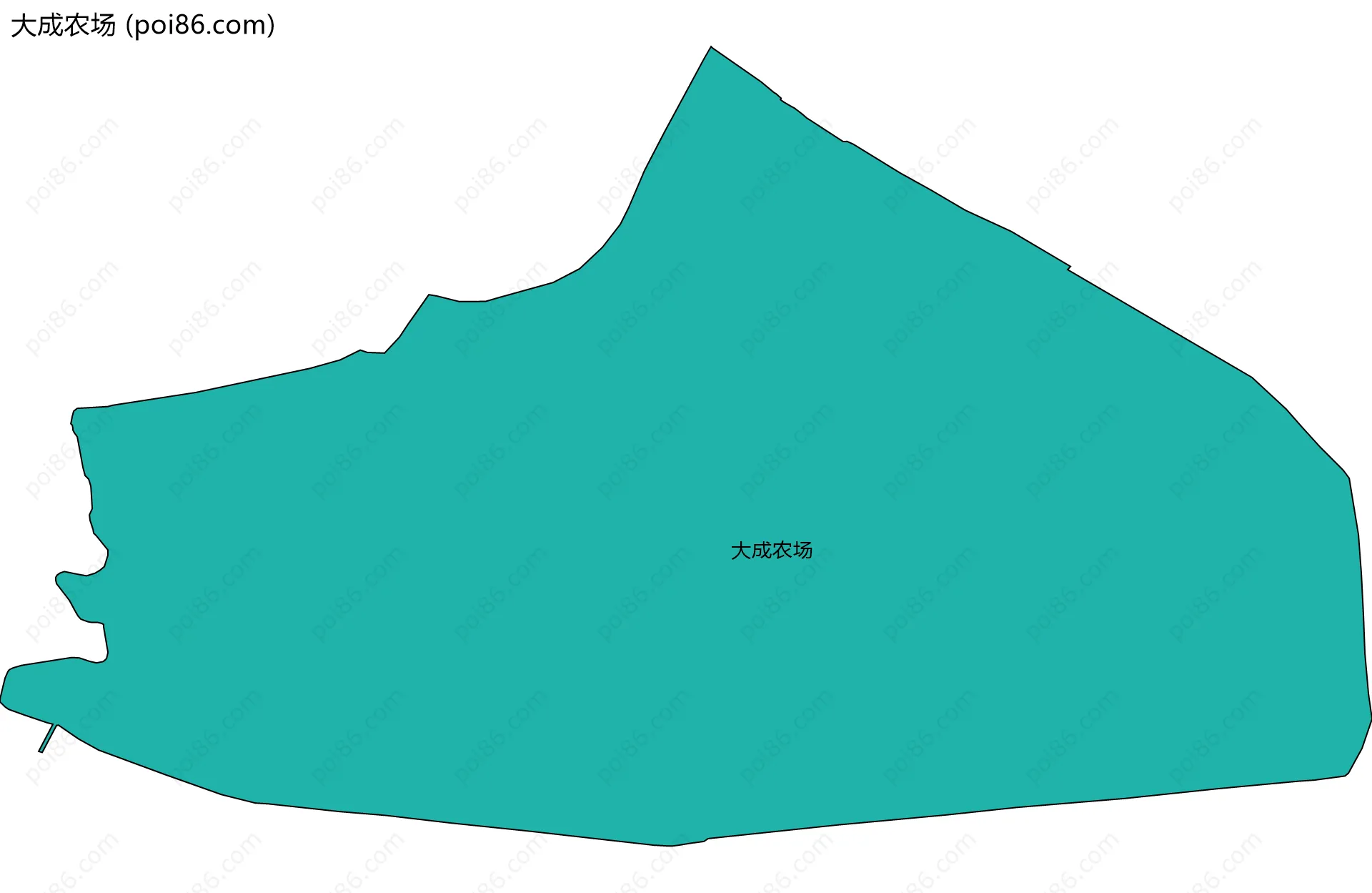 大成农场边界地图