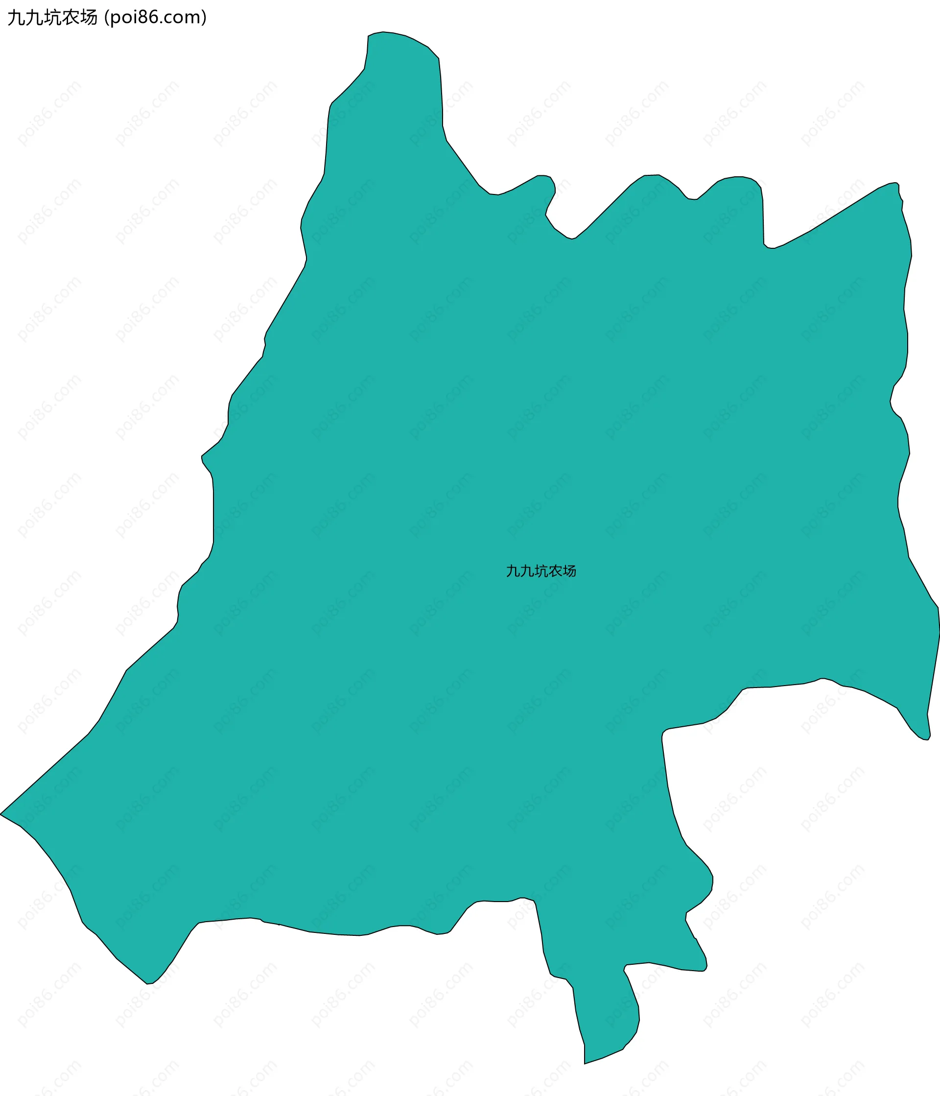 九九坑农场边界地图