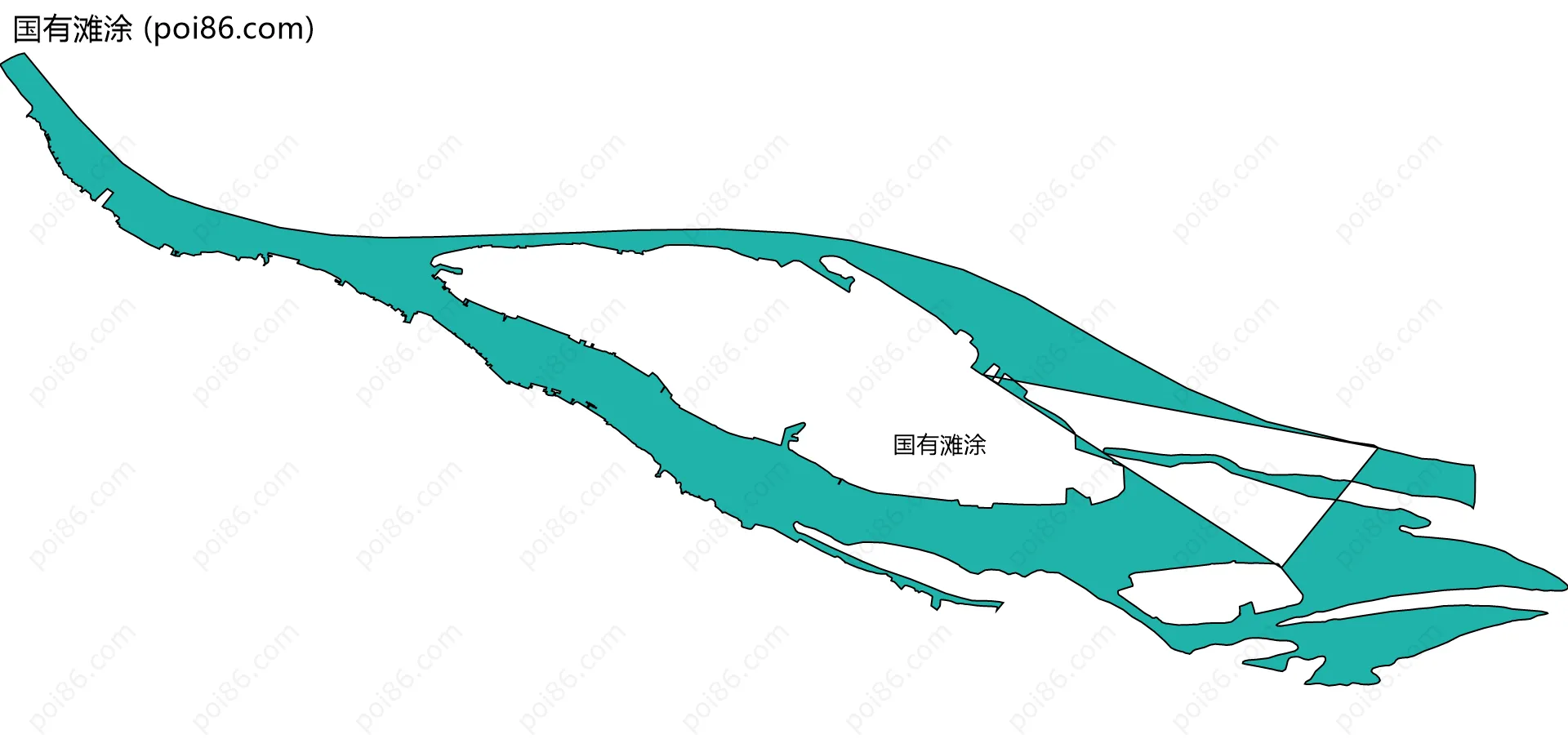 国有滩涂边界地图