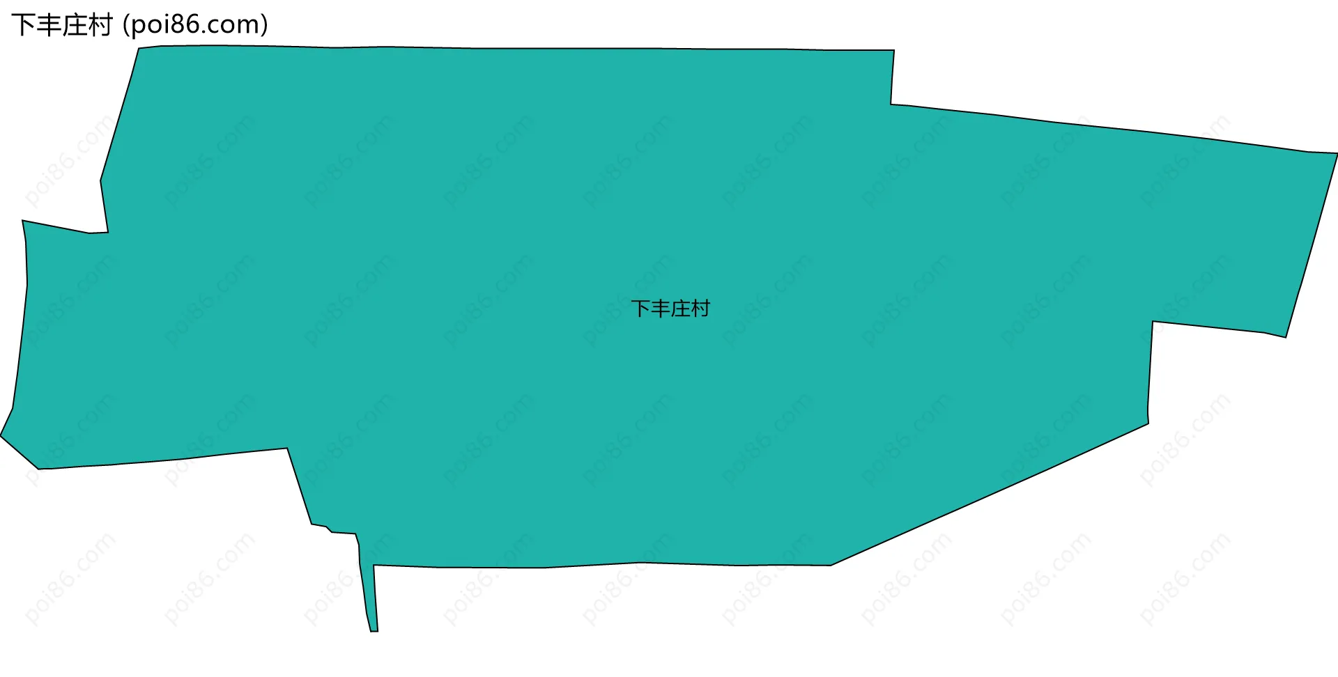 下丰庄村边界地图